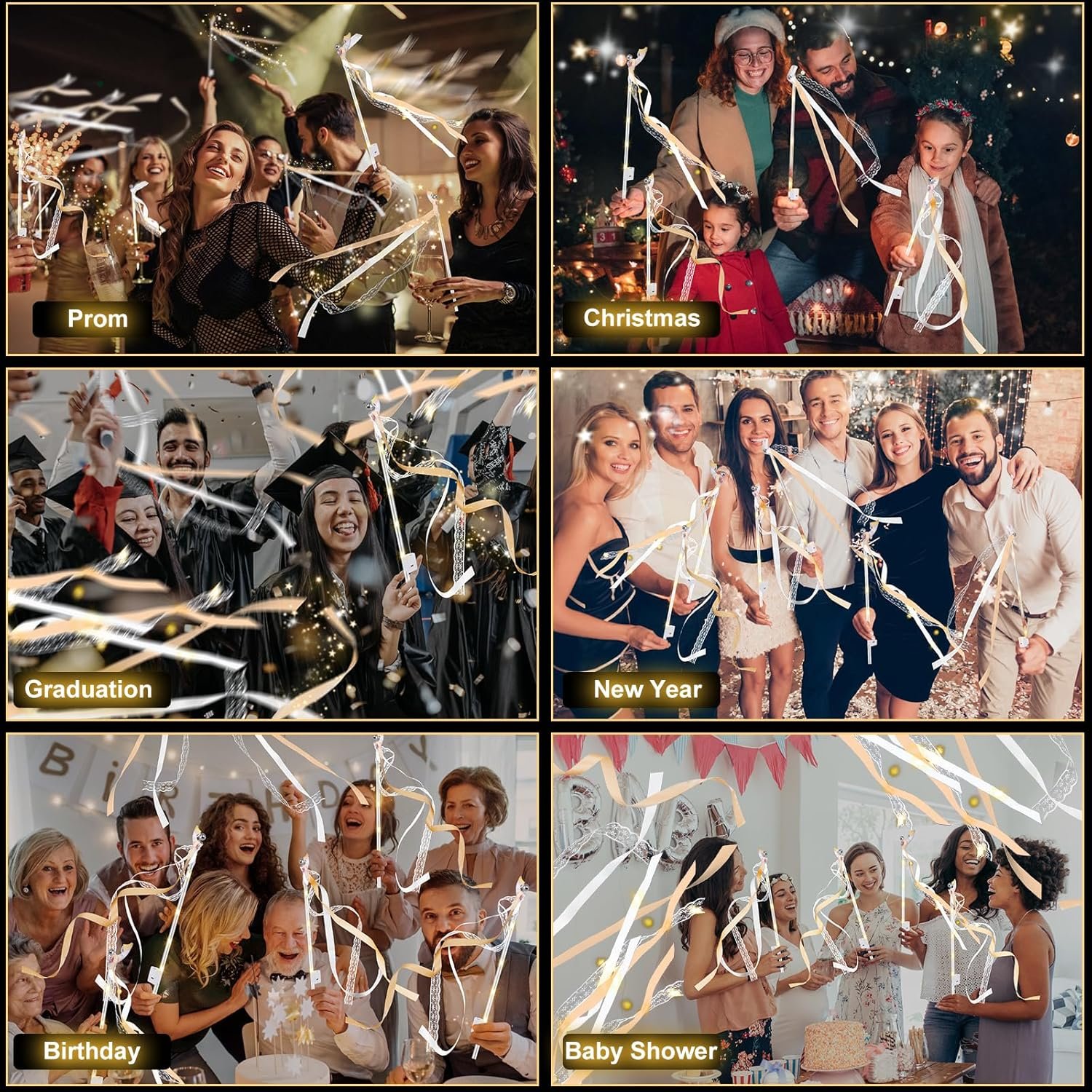 Wholesale 100 PCS LED Silk Fairy Wands with Lights and Bells for Wedding Send Off New Year Raves Concerts Birthdays Supplier Wholesale 100 PCS LED Silk Fairy Wands with Lights and Bells for Wedding Send Off New Year Raves Concerts Birthdays Supplier