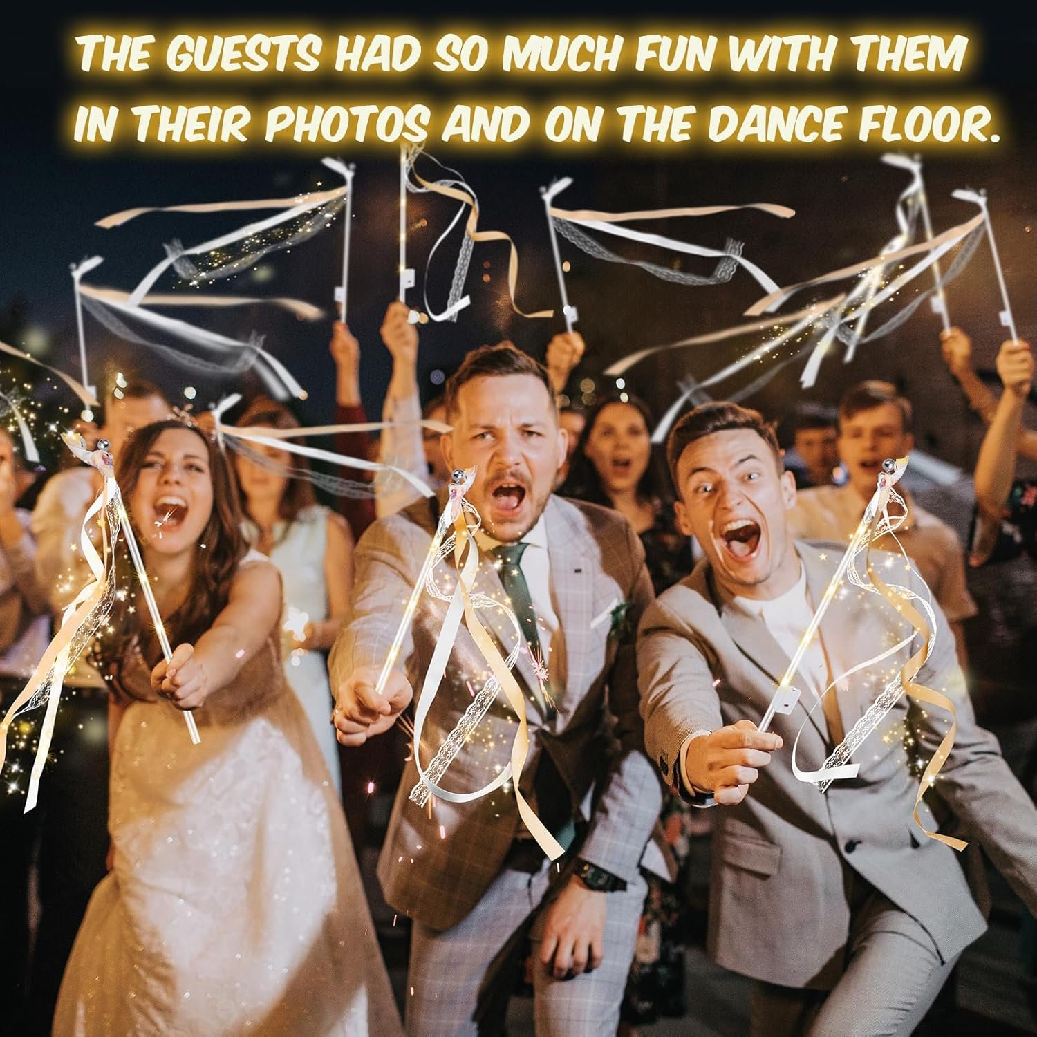 Wholesale 100 PCS LED Silk Fairy Wands with Lights and Bells for Wedding Send Off New Year Raves Concerts Birthdays Supplier Wholesale 100 PCS LED Silk Fairy Wands with Lights and Bells for Wedding Send Off New Year Raves Concerts Birthdays Supplier