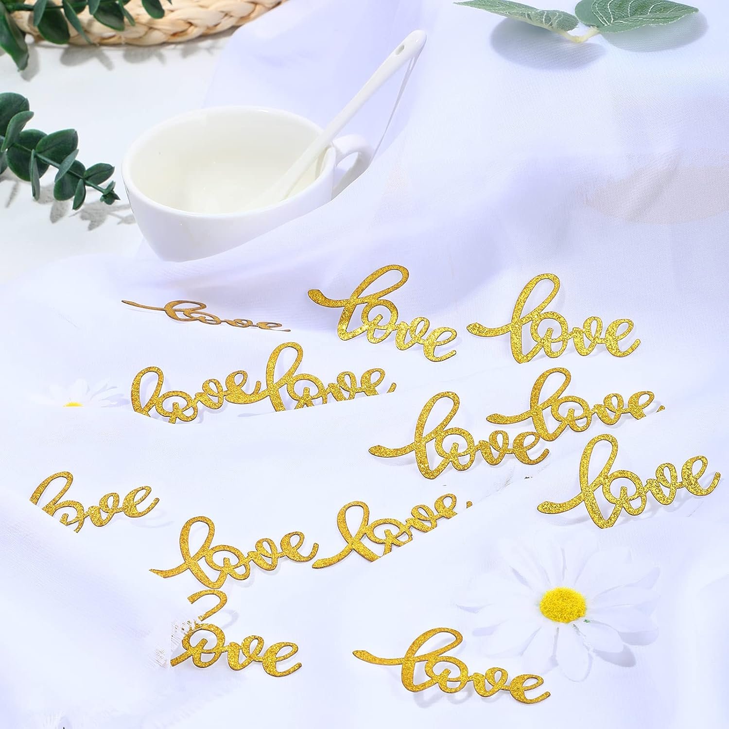 Wholesale 100 Pieces Gold Wedding Love Glitter Confetti Table Scatter Bridal Shower Engagement Anniversary Bachelorette Party Decorations Supplier Wholesale 100 Pieces Gold Wedding Love Glitter Confetti Table Scatter Bridal Shower Engagement Anniversary Bachelorette Party Decorations Supplier