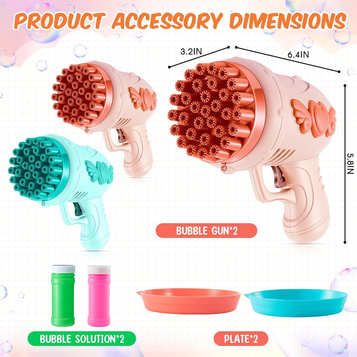 Wholesale 2 Pack 32-Hole Wedding Bubble Guns with Lights Bubble Solution Bottles Romantic Bubble Makers Outdoor Ceremonies Wedding Party Favors Photo Props Reception Entertainment Green Pink Supplier Wholesale 2 Pack 32-Hole Wedding Bubble Guns with Lights Bubble Solution Bottles Romantic Bubble Makers Outdoor Ceremonies Wedding Party Favors Photo Props Reception Entertainment Green Pink Supplier