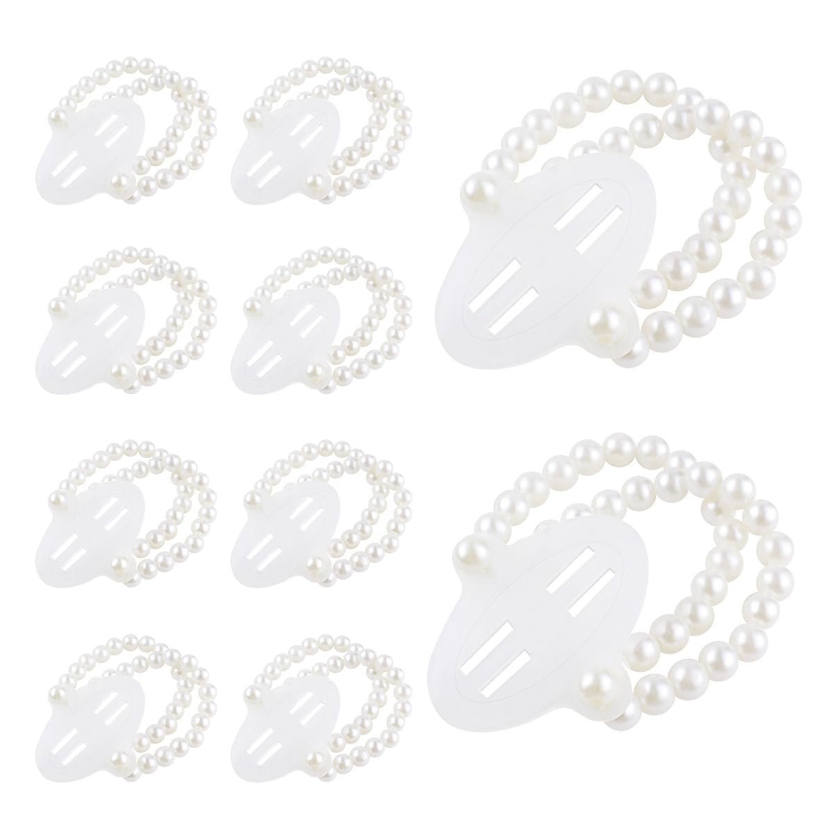 Wholesale 10 Pieces White Pearl Corsage Wristlet Bracelets Elastic Stretch Wristbands for Wedding Prom Bride Shower Party DIY Accessories Supplier Wholesale 10 Pieces White Pearl Corsage Wristlet Bracelets Elastic Stretch Wristbands for Wedding Prom Bride Shower Party DIY Accessories Supplier