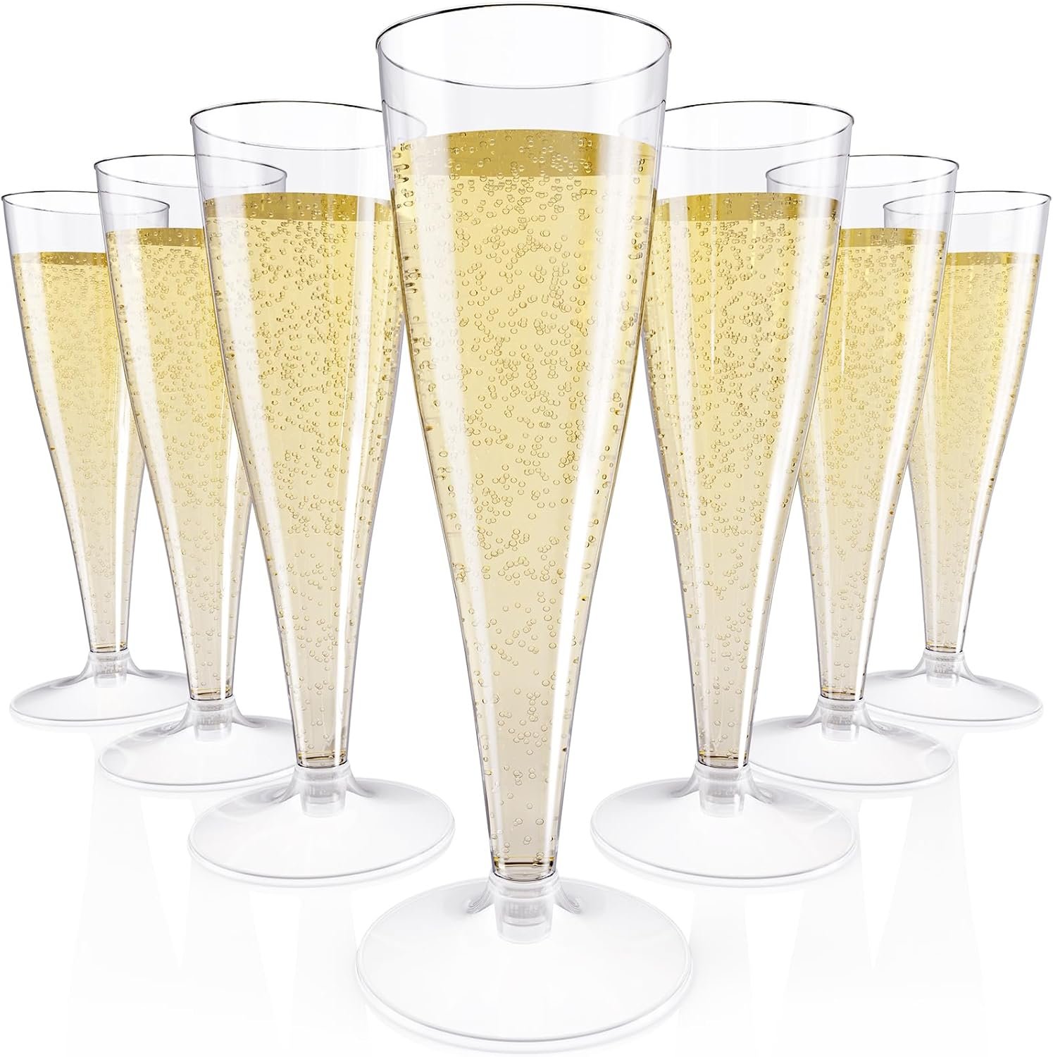 Wholesale 100 Pack 4.5 oz Clear Disposable Plastic Champagne Flutes for Wedding Thanksgiving Christmas Supplier Wholesale 100 Pack 4.5 oz Clear Disposable Plastic Champagne Flutes for Wedding Thanksgiving Christmas Supplier