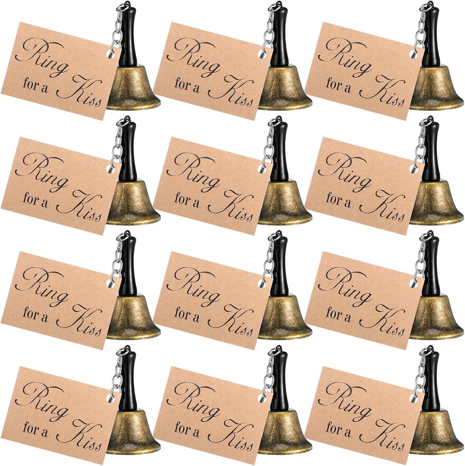 Wholesale 12 Set Wedding Bells Bulk Rings for a Kiss with Tags Kissing Bells for Reception Decorations Goodie Bags Party Supplies Supplier Wholesale 12 Set Wedding Bells Bulk Rings for a Kiss with Tags Kissing Bells for Reception Decorations Goodie Bags Party Supplies Supplier