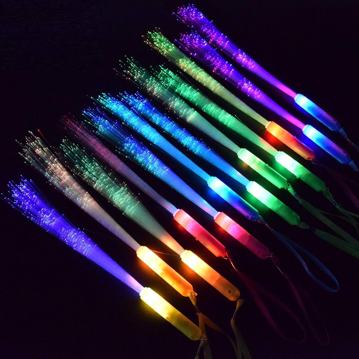 Wholesale 12pcs 3-Mode Colorful Flashing LED Glow Sticks Wands for Party Favors Supplier Wholesale 12pcs 3-Mode Colorful Flashing LED Glow Sticks Wands for Party Favors Supplier