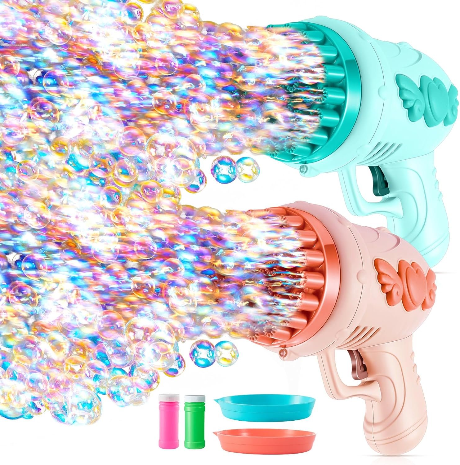 Wholesale 2 Pack 32-Hole Wedding Bubble Guns with Lights Bubble Solution Bottles Romantic Bubble Makers Outdoor Ceremonies Wedding Party Favors Photo Props Reception Entertainment Green Pink Supplier Wholesale 2 Pack 32-Hole Wedding Bubble Guns with Lights Bubble Solution Bottles Romantic Bubble Makers Outdoor Ceremonies Wedding Party Favors Photo Props Reception Entertainment Green Pink Supplier
