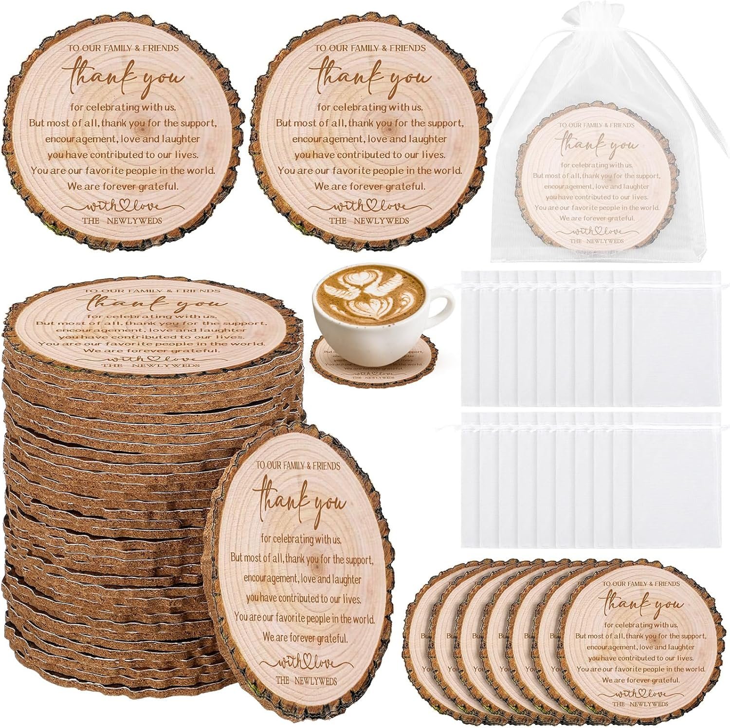 Wholesale 200 Pcs Bulk Cork Coasters Wedding Favors Rustic Tree Bark Thank You Party Decor Bridal Shower Gifts Supplier Wholesale 200 Pcs Bulk Cork Coasters Wedding Favors Rustic Tree Bark Thank You Party Decor Bridal Shower Gifts Supplier