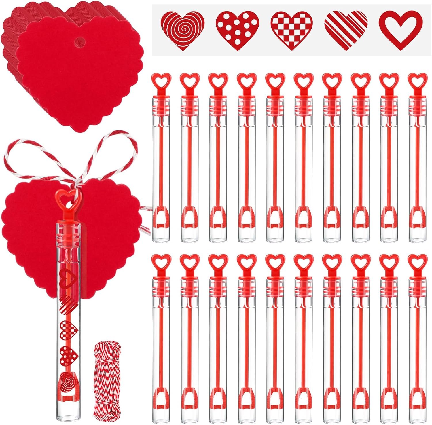 Wholesale 50 Pack Mini Heart Bubble Wand Valentines Party Favors with Stickers and Tags Red Heart Galentines Bulk Goodie Bag Stuffers for Bridal Shower Anniversaries Supplier Wholesale 50 Pack Mini Heart Bubble Wand Valentines Party Favors with Stickers and Tags Red Heart Galentines Bulk Goodie Bag Stuffers for Bridal Shower Anniversaries Supplier