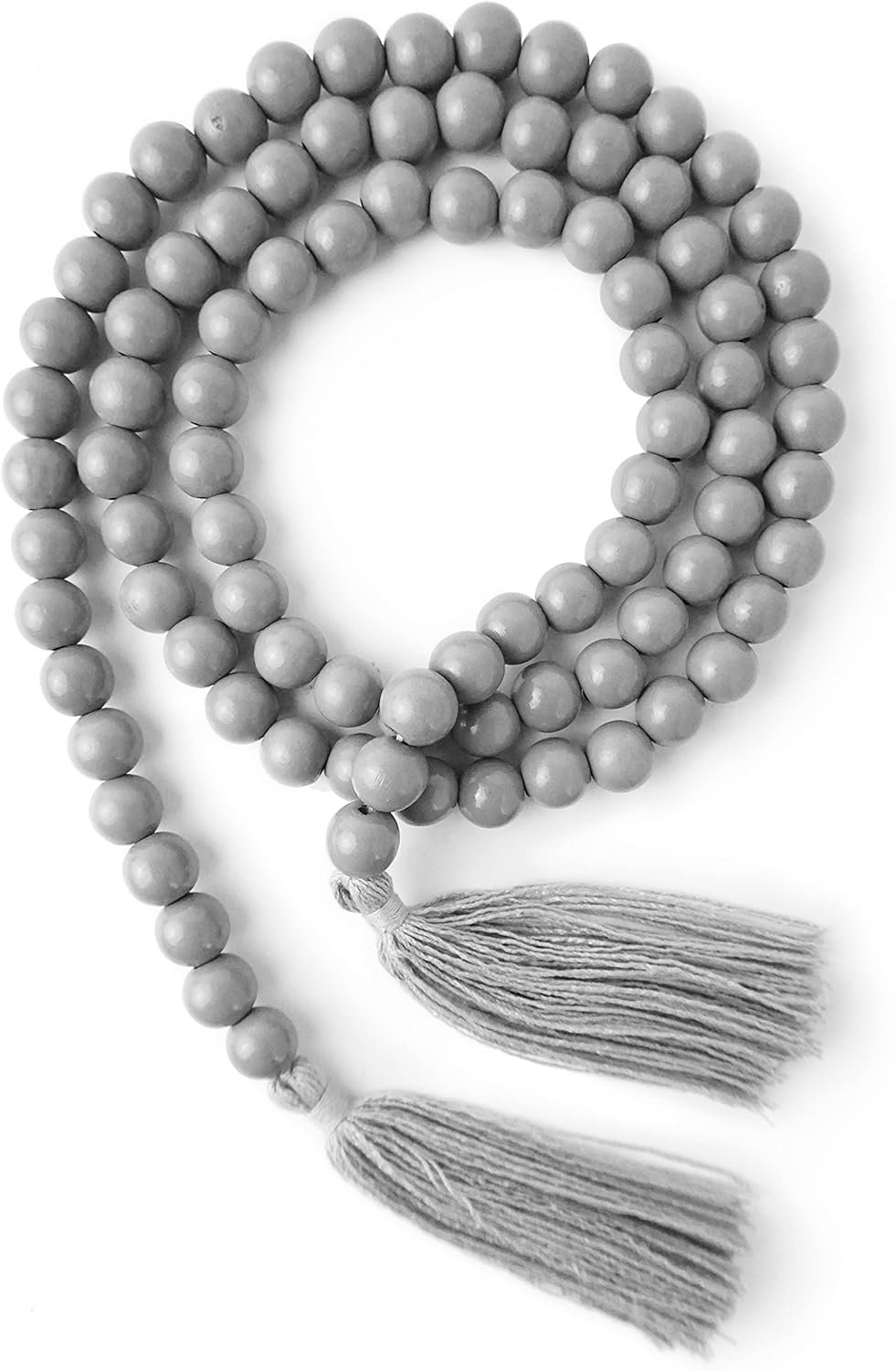 Wholesale 61 Inch Grey Wood Bead Tassel Garland Modern Farmhouse Boho Decor Supplier Wholesale 61 Inch Grey Wood Bead Tassel Garland Modern Farmhouse Boho Decor Supplier