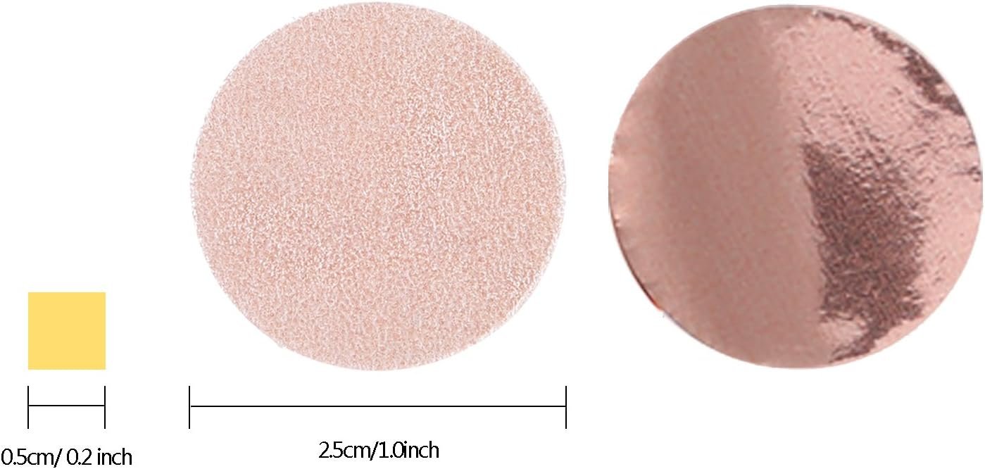 Wholesale Round Tissue Paper Table Confetti Dots 1.76 oz 2.5 cm Rose Gold for Wedding Birthday Party Decoration Supplier