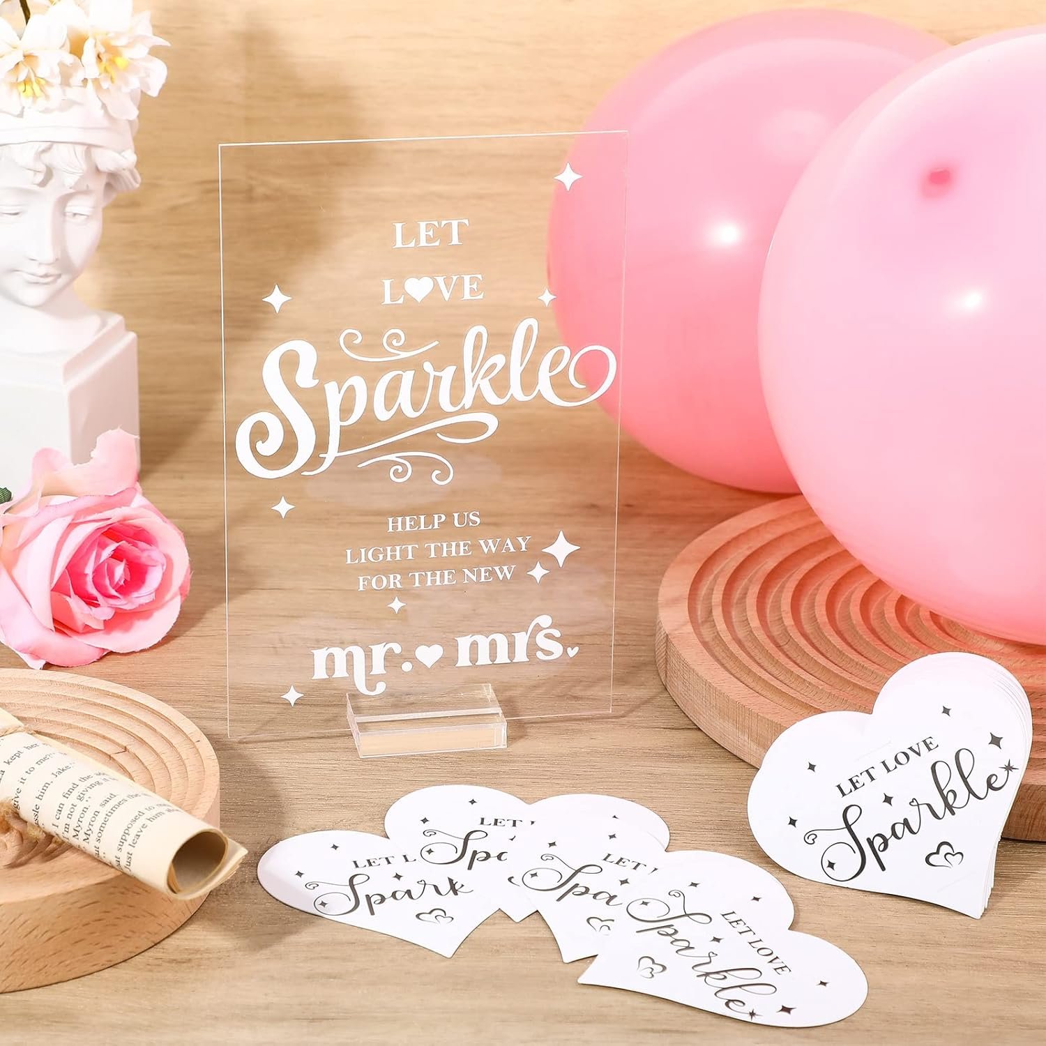 Wholesale 100Pcs Heart Shape Wedding Tags Acrylic Clear Send Off Table Signs with Base for Ceremony Party Decor Supplier Wholesale 100Pcs Heart Shape Wedding Tags Acrylic Clear Send Off Table Signs with Base for Ceremony Party Decor Supplier