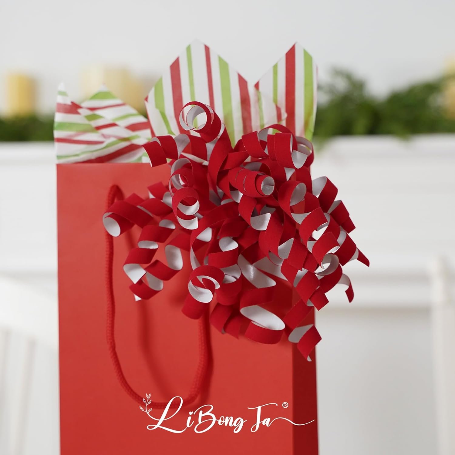 Wholesale 6 Inch x 12 Counts Red Velvet Curly Ribbon Bows with White Backing Self Adhesive for Gift Wrapping Wedding Baby Shower Valentine Presents Baskets Wine Bottles Treat Bags Supplier