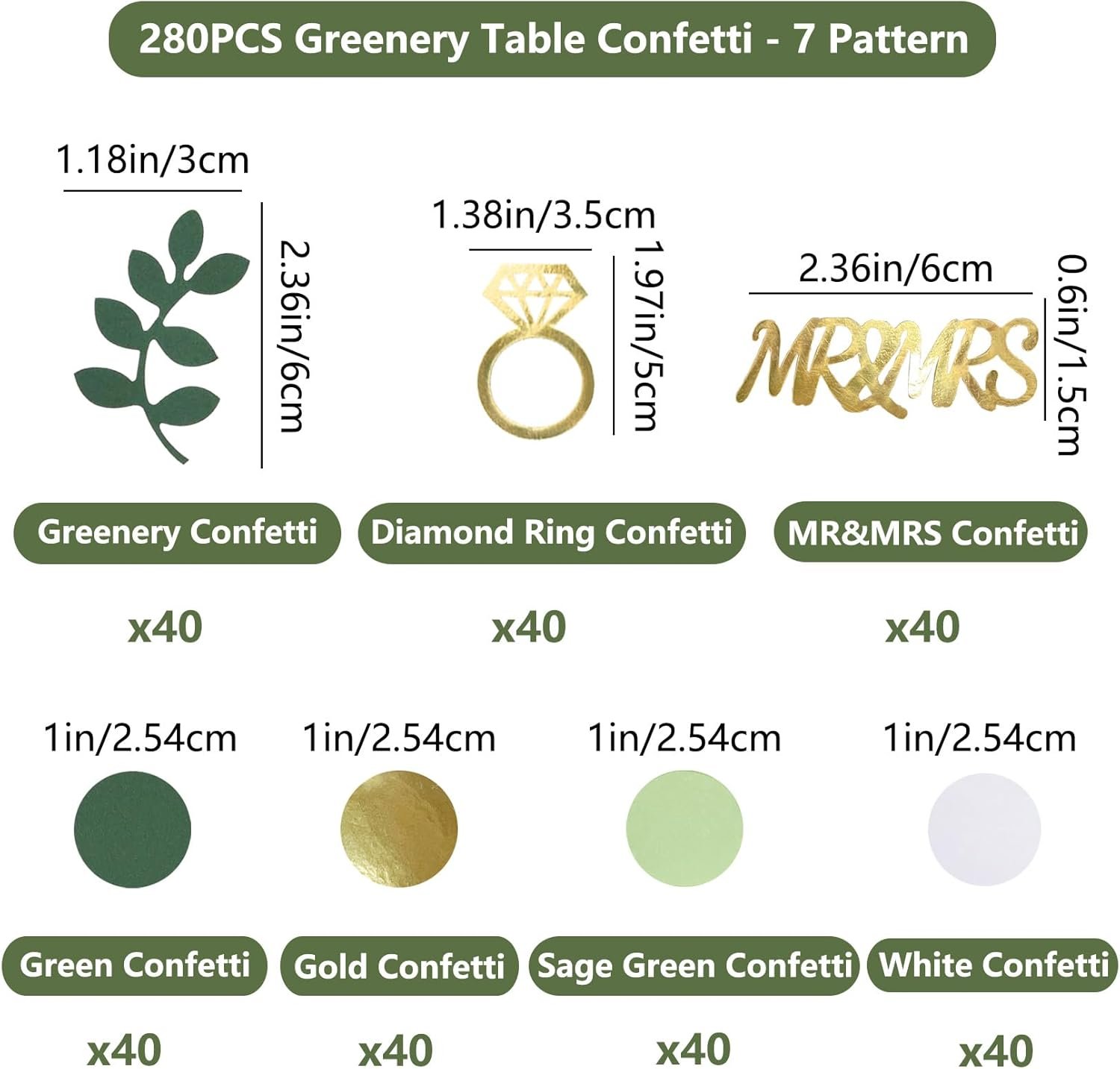 Wholesale 280PCS Sage Green Greenery Bridal Shower Table Confetti Decorations MR&MRS Diamond Ring for Wedding Engagement Bachelorette Bride to Be Party Supplier