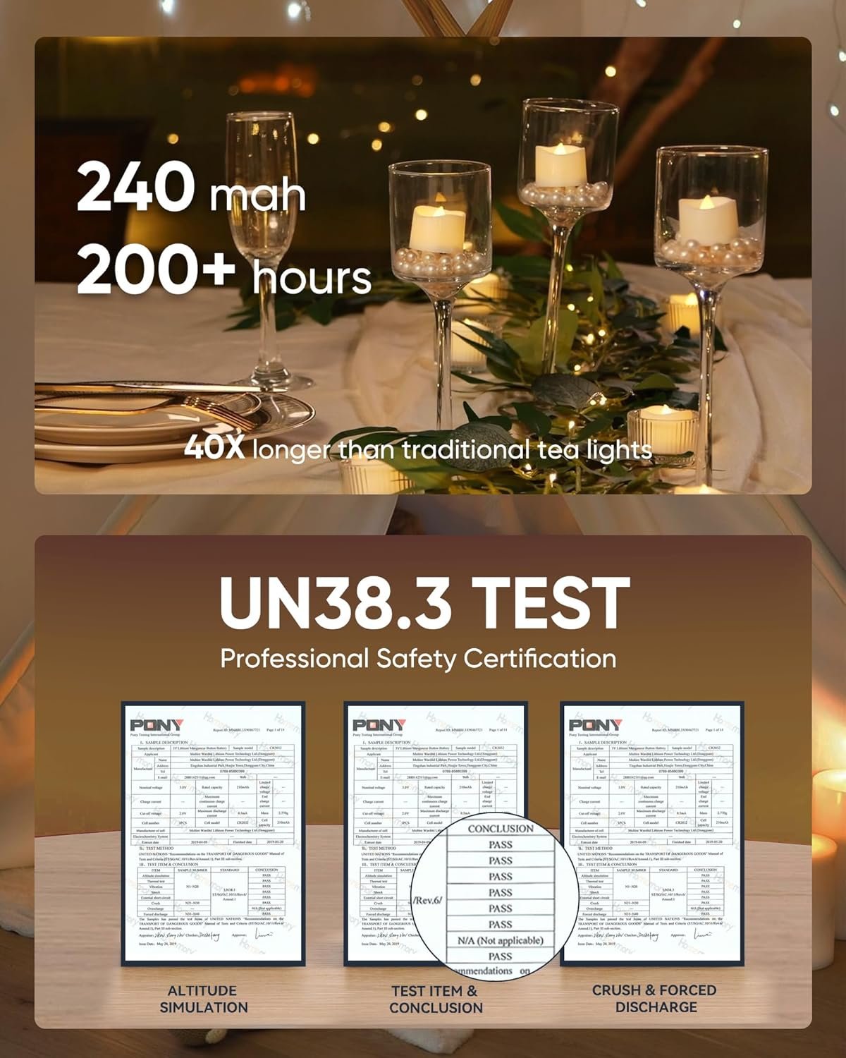 Wholesale 48-Pack Flickering Flameless LED Tea Lights Candles 200+ Hours Battery Operated White Base Ø1.5'' × H1.3'' for Wedding Centerpieces Proposals Anniversaries Supplier Wholesale 48-Pack Flickering Flameless LED Tea Lights Candles 200+ Hours Battery Operated White Base Ø1.5'' × H1.3'' for Wedding Centerpieces Proposals Anniversaries Supplier