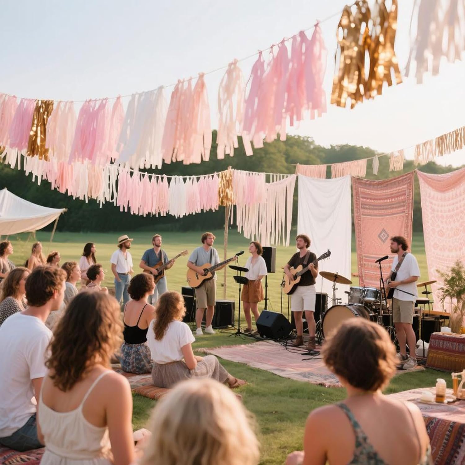 Wholesale 20 Pack Rose Gold Peach White Pink Tassel Garland Banner Party Decorations for Birthday Boho Music Festival Baby Shower Bridal Wedding Supplier Wholesale 20 Pack Rose Gold Peach White Pink Tassel Garland Banner Party Decorations for Birthday Boho Music Festival Baby Shower Bridal Wedding Supplier