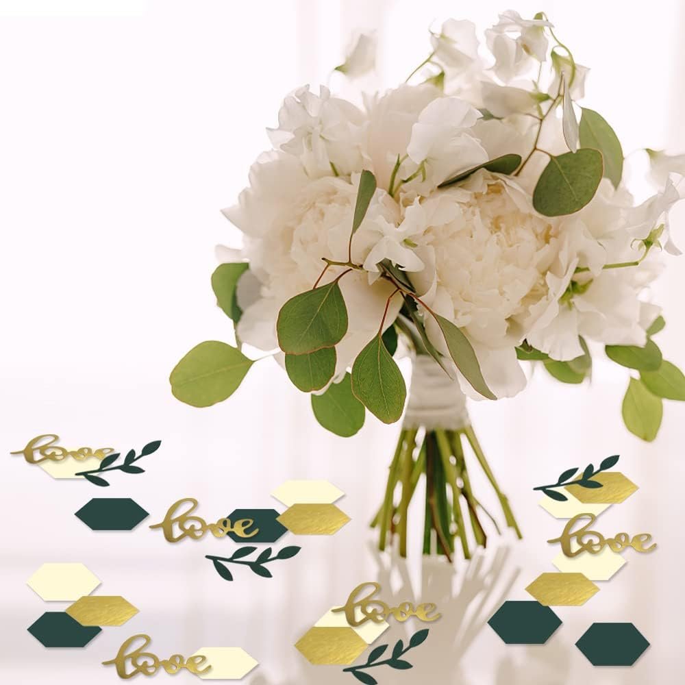 Wholesale Greenery Boho Sage Leaf Wedding Engagement Bachelorette Table Confetti Scatter Supplier