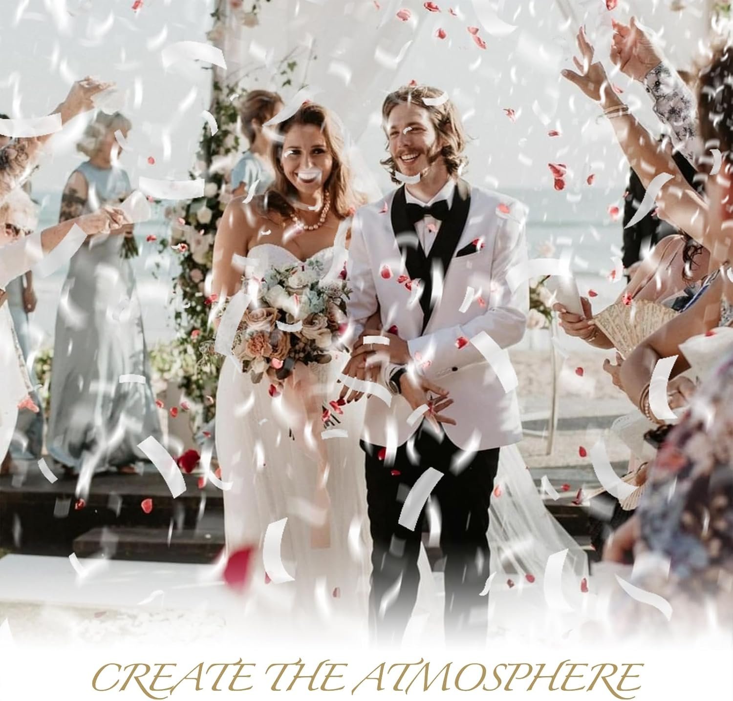 Wholesale 6 Pack Biodegradable White Rice Paper Confetti Poppers Cannons Air Power Shooters for Weddings Birthdays Lawns Outdoor Celebrations Supplier