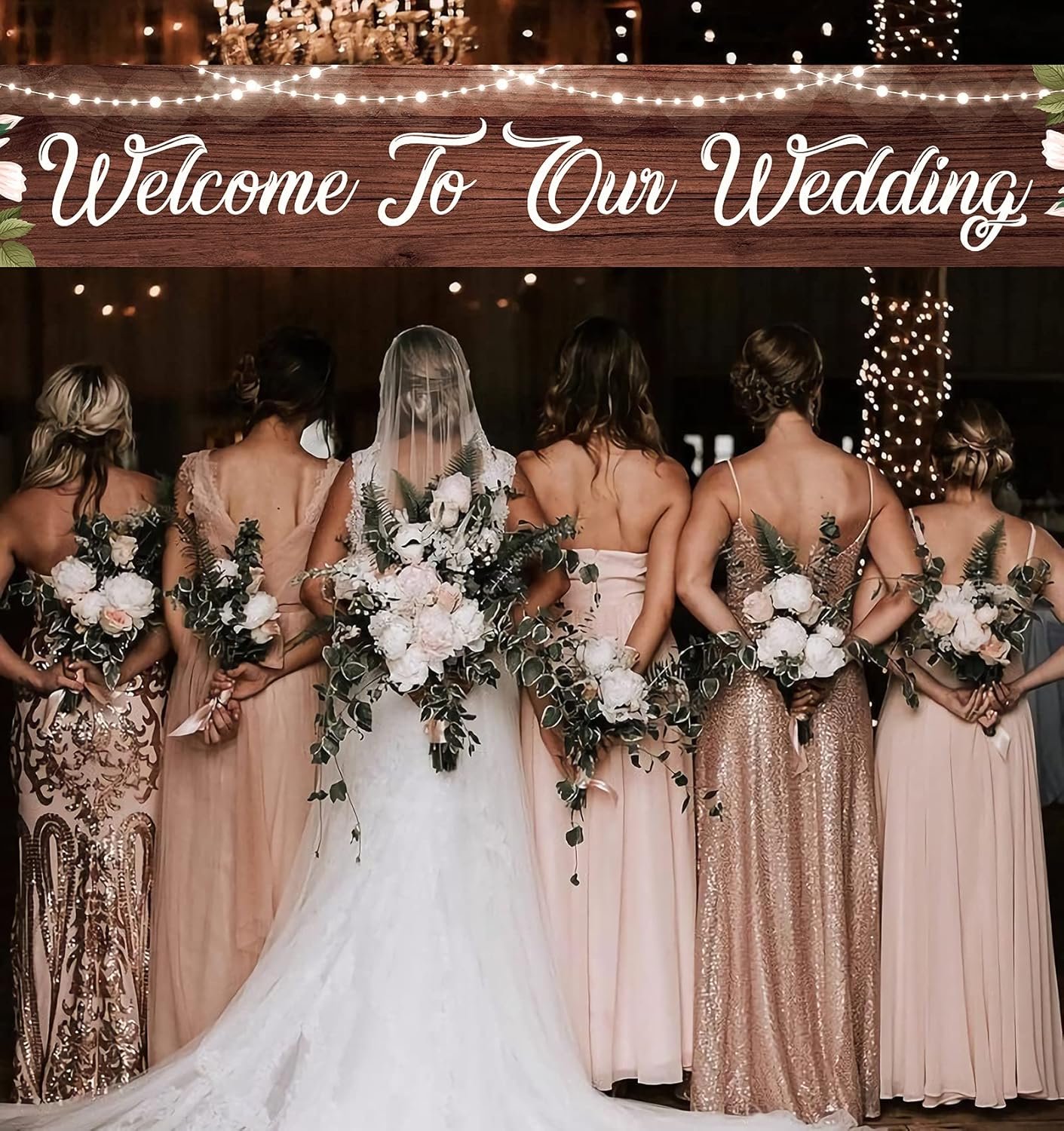 Wholesale Rustic Wedding Welcome Banner Reception Backdrop Indoor Outdoor 8.9 x 1.6 Feet Supplier Wholesale Rustic Wedding Welcome Banner Reception Backdrop Indoor Outdoor 8.9 x 1.6 Feet Supplier