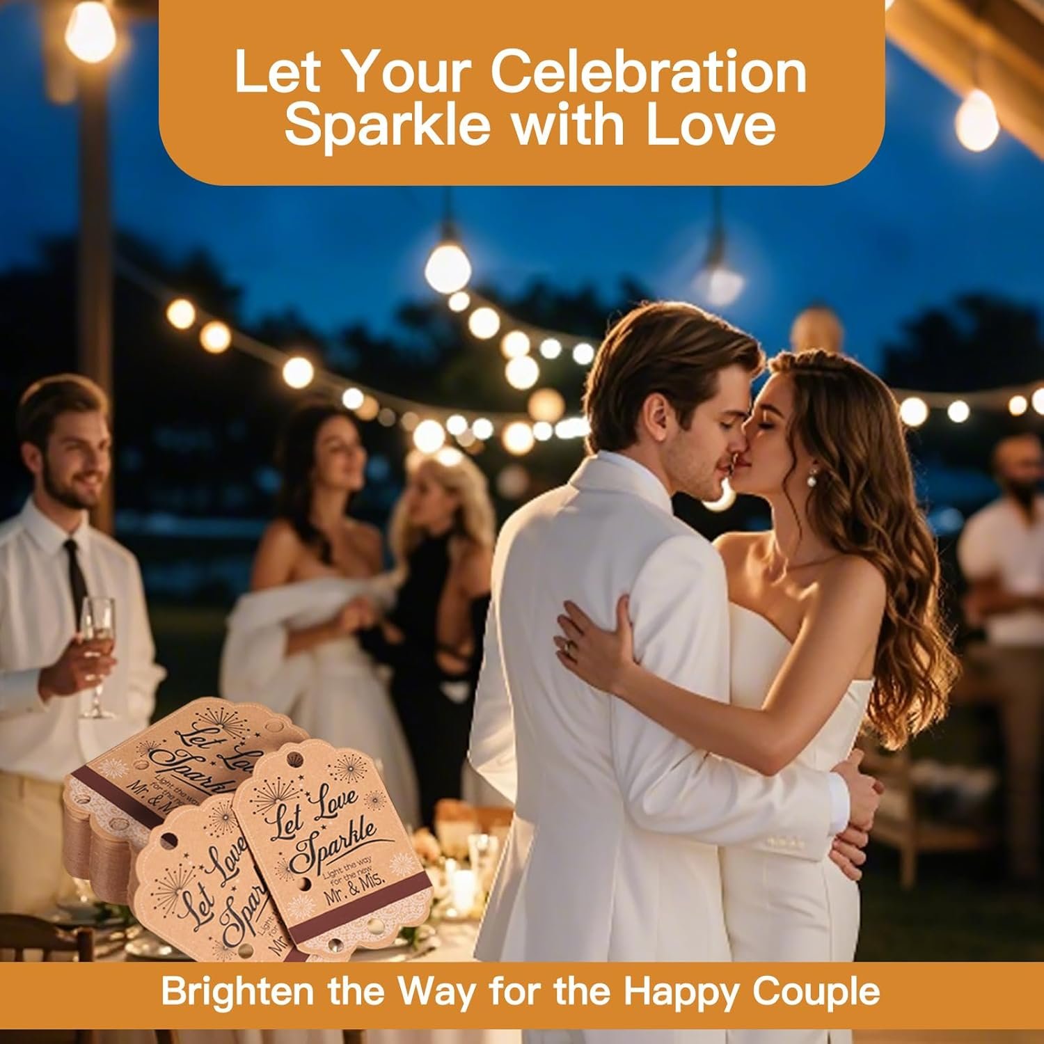 Wholesale Bulk 100 Pcs Rustic White Lace Wedding Sparkler Tags with Match Holder Striker Send Off Exit Favors Rustic Decor Recuerdos De Boda Supplier