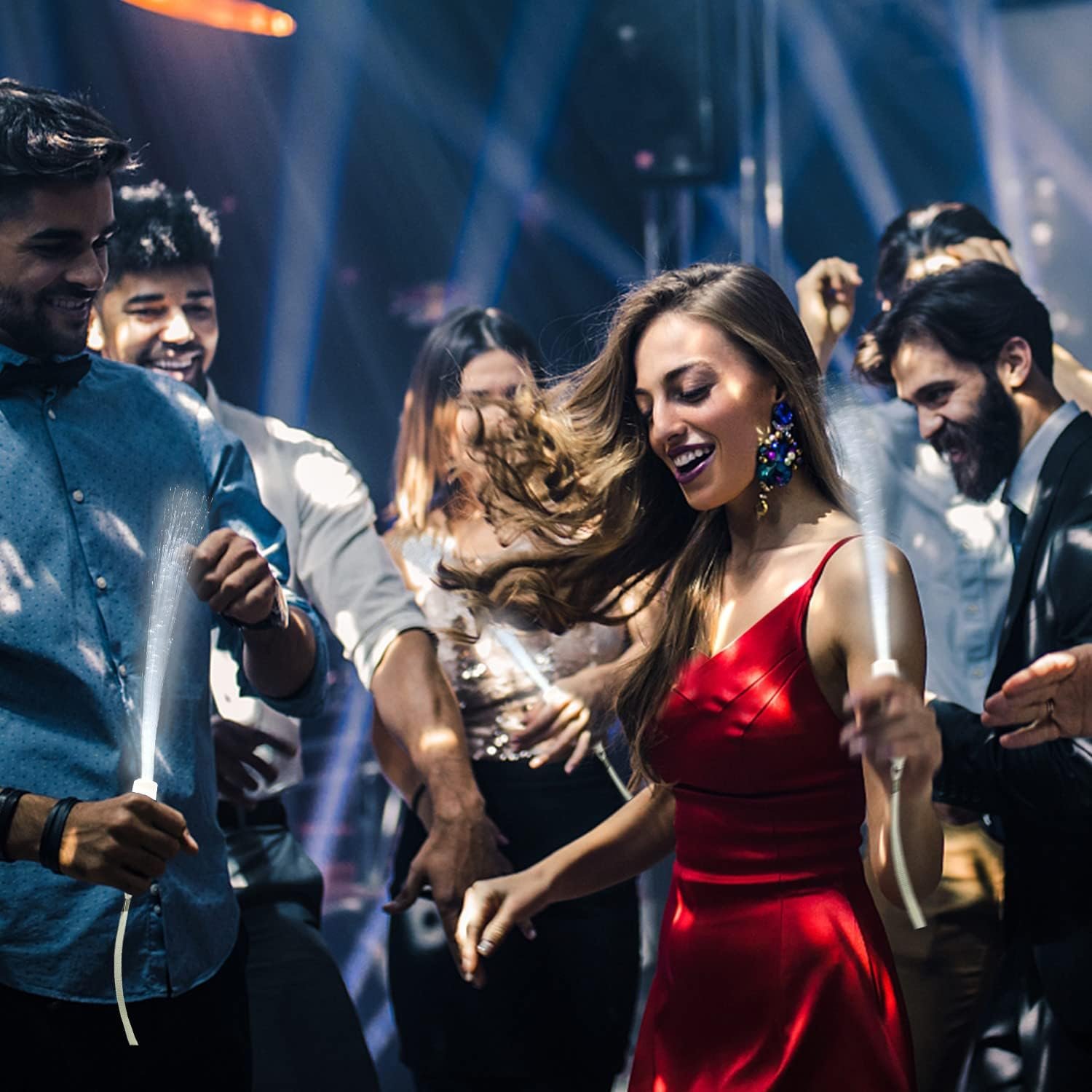 Wholesale 12pcs 3 Flashing Modes Glow in the Dark White Fiber Optic Glow Sticks Wands Party Favors Supplier Wholesale 12pcs 3 Flashing Modes Glow in the Dark White Fiber Optic Glow Sticks Wands Party Favors Supplier