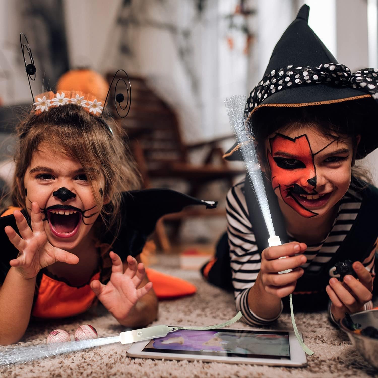 Wholesale 12pcs 3 Flashing Modes Glow in the Dark White Fiber Optic Glow Sticks Wands Party Favors Supplier Wholesale 12pcs 3 Flashing Modes Glow in the Dark White Fiber Optic Glow Sticks Wands Party Favors Supplier