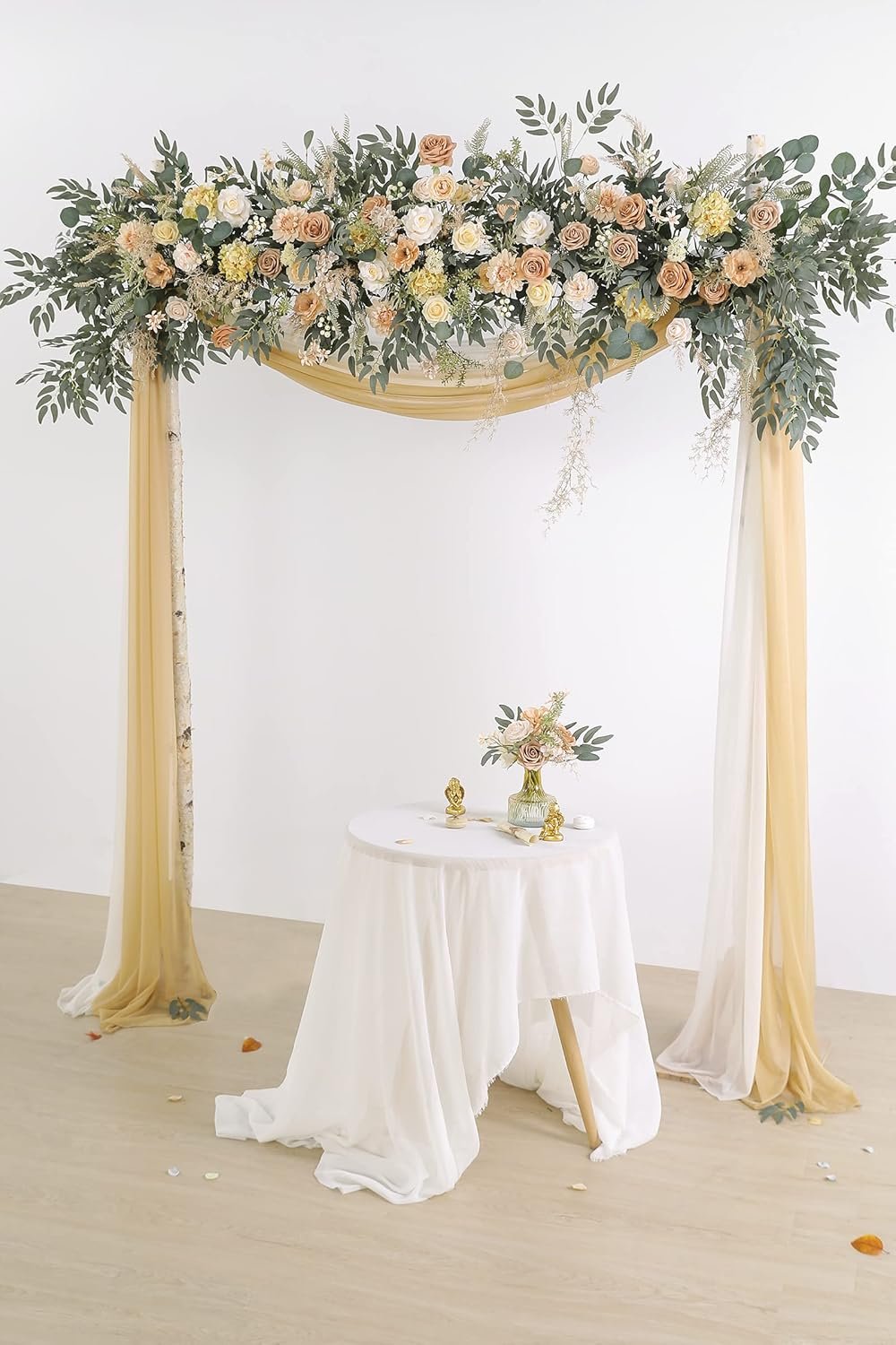 Wholesale Artificial Silk Flowers Fake Rose Combo Box Set DIY Wedding Bouquets Centerpieces Home Decor Nude Color Supplier