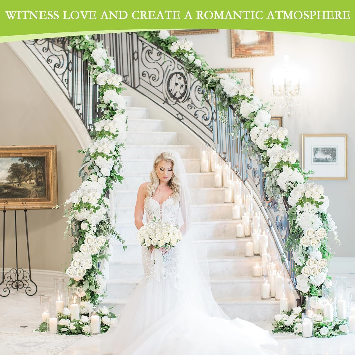 Wholesale Bulk Artificial Velvet Silk Roses Realistic Fake Roses Wedding Centerpieces Flower Arrangements Home Decor (50, White) Supplier