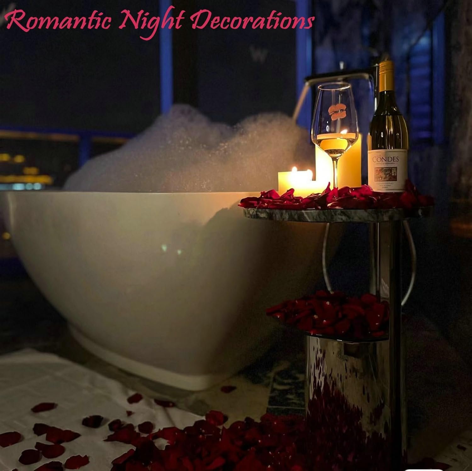 Wholesale 2200 PCS Dark-Red Silk Rose Petals for Romantic Night Wedding Proposal Anniversary Flower Decorations Supplier