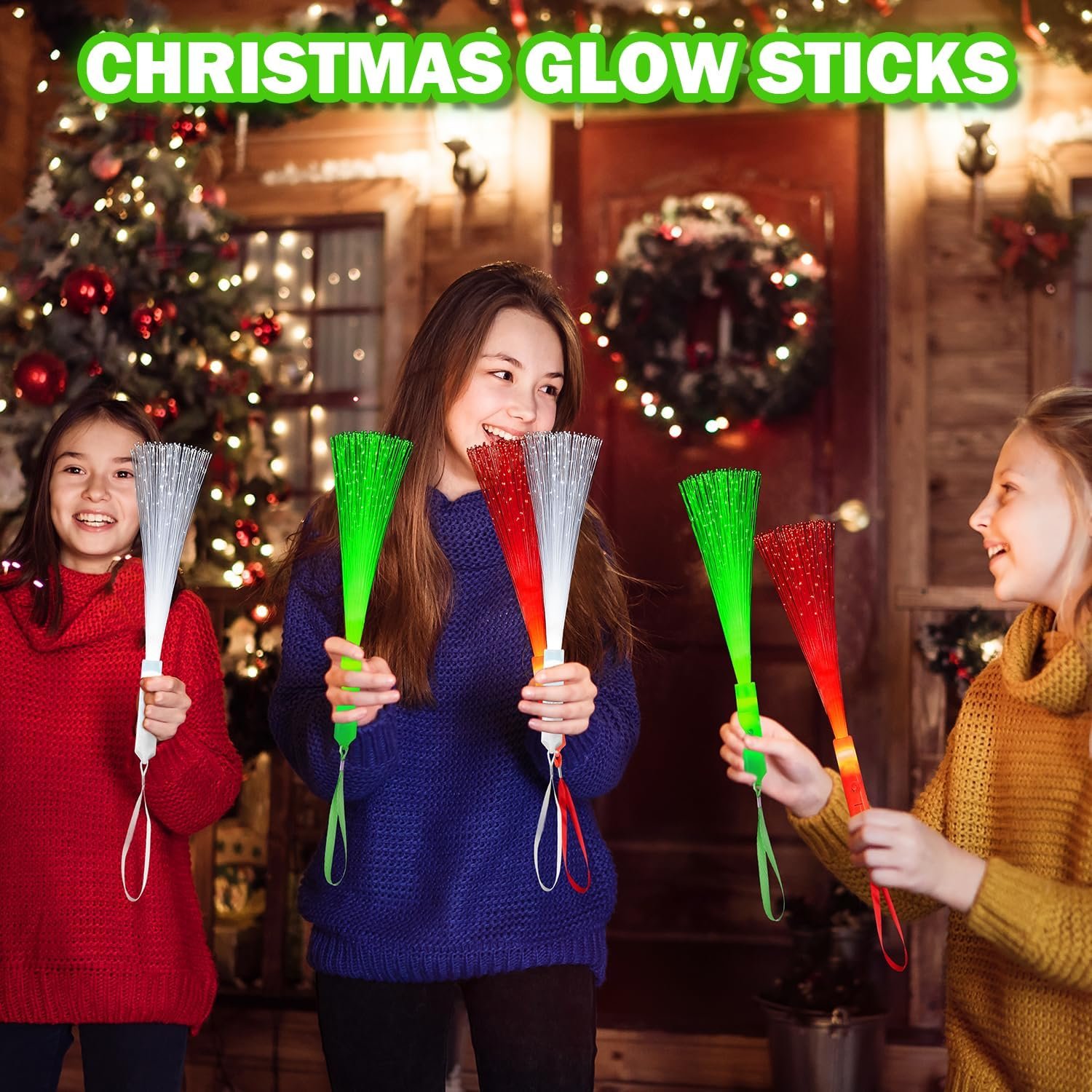 Wholesale Valentine's Light Up Fiber Optic Wands 12 Pack Red White Green Glow Sticks Party Favors for Kids Toddlers Non-Candy Stocking Stuffers Supplier Wholesale Valentine's Light Up Fiber Optic Wands 12 Pack Red White Green Glow Sticks Party Favors for Kids Toddlers Non-Candy Stocking Stuffers Supplier