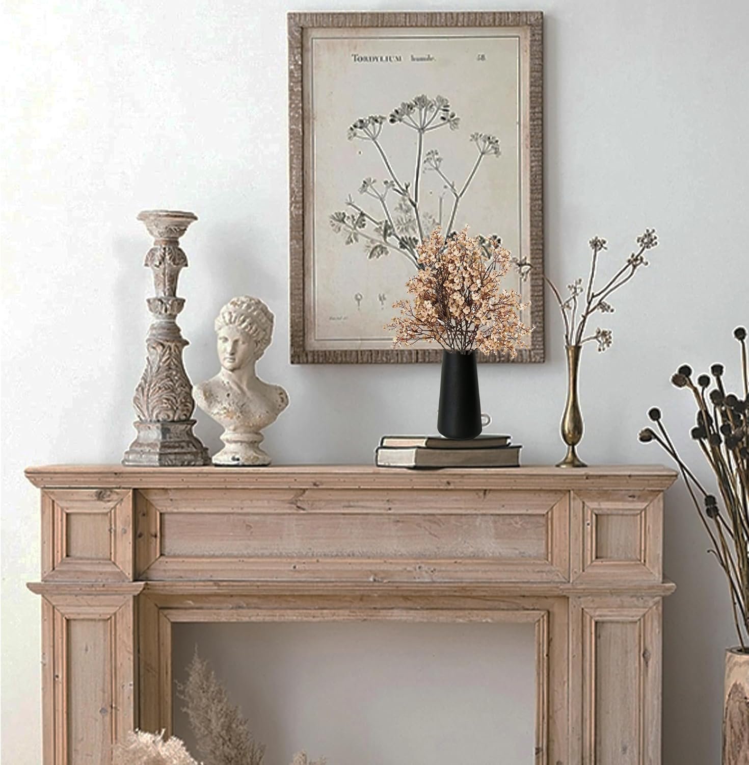 Wholesale 6 Bundles Light Brown Artificial Baby’s Breath Silk Gypsophila Flowers Bendable Stems Wedding Centerpiece Decor Supplier