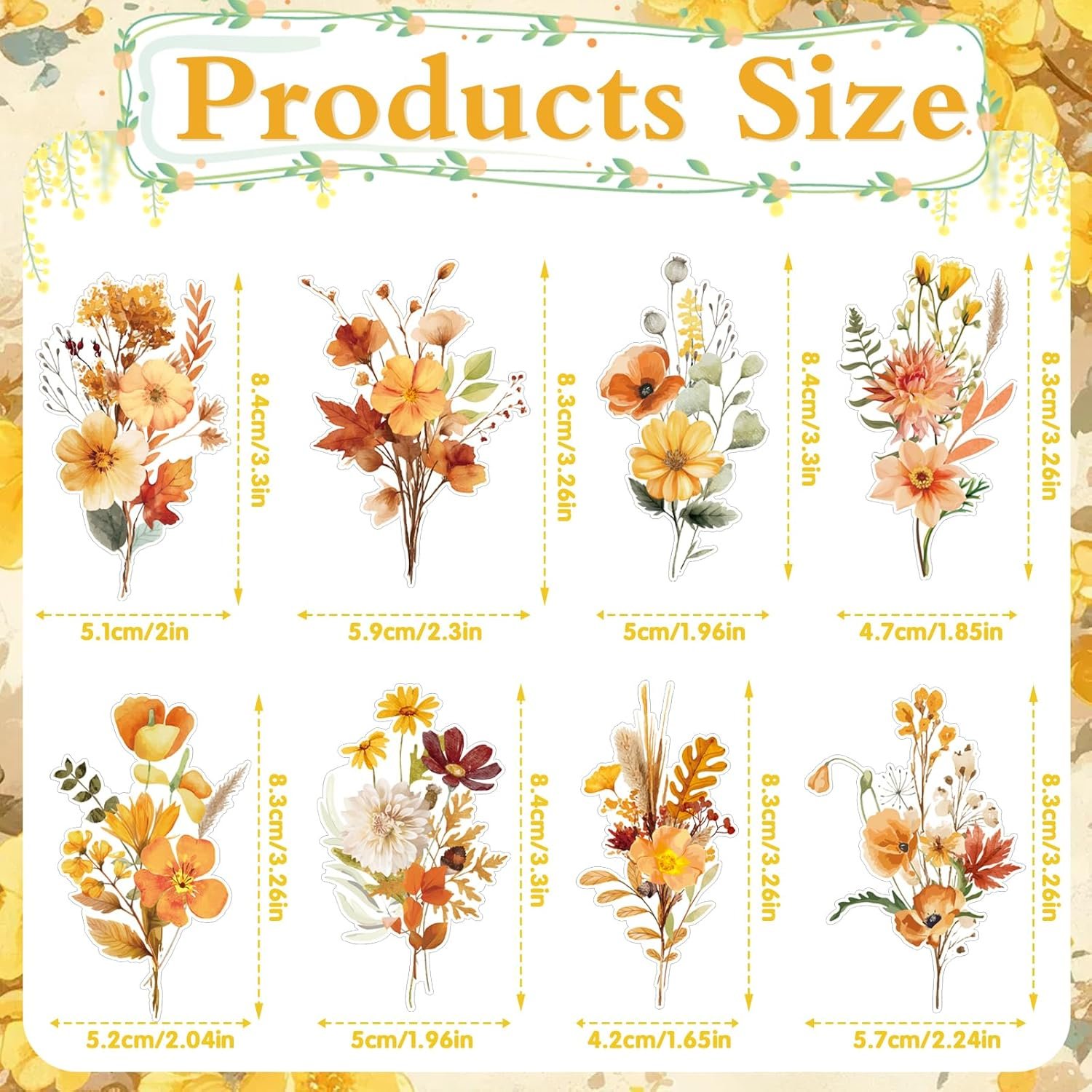 Wholesale 40PCS Wildflower Floral Cupcake Toppers Party Cake Decor Birthday Baby Bridal Shower Wedding Supplier Wholesale 40PCS Wildflower Floral Cupcake Toppers Party Cake Decor Birthday Baby Bridal Shower Wedding Supplier