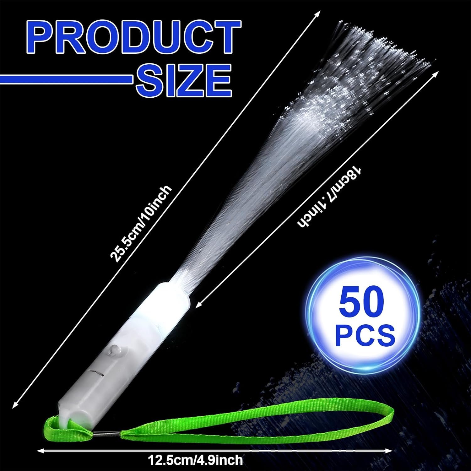 Wholesale 50 Pack LED Fiber Optic Glow Wands Sparklers Fireworks 3 Light Modes White for Wedding Send Off Bridal Shower Dance Floor Bar Party Props Supplier Wholesale 50 Pack LED Fiber Optic Glow Wands Sparklers Fireworks 3 Light Modes White for Wedding Send Off Bridal Shower Dance Floor Bar Party Props Supplier