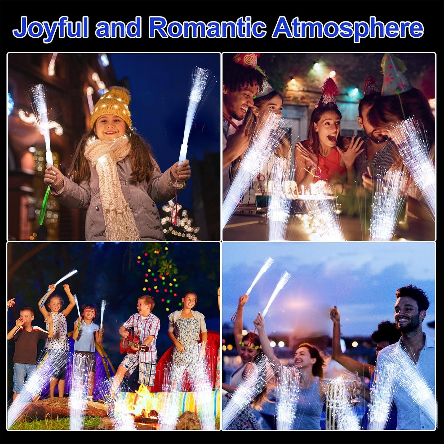 Wholesale 50 Pack LED Fiber Optic Glow Wands Sparklers Fireworks 3 Light Modes White for Wedding Send Off Bridal Shower Dance Floor Bar Party Props Supplier Wholesale 50 Pack LED Fiber Optic Glow Wands Sparklers Fireworks 3 Light Modes White for Wedding Send Off Bridal Shower Dance Floor Bar Party Props Supplier