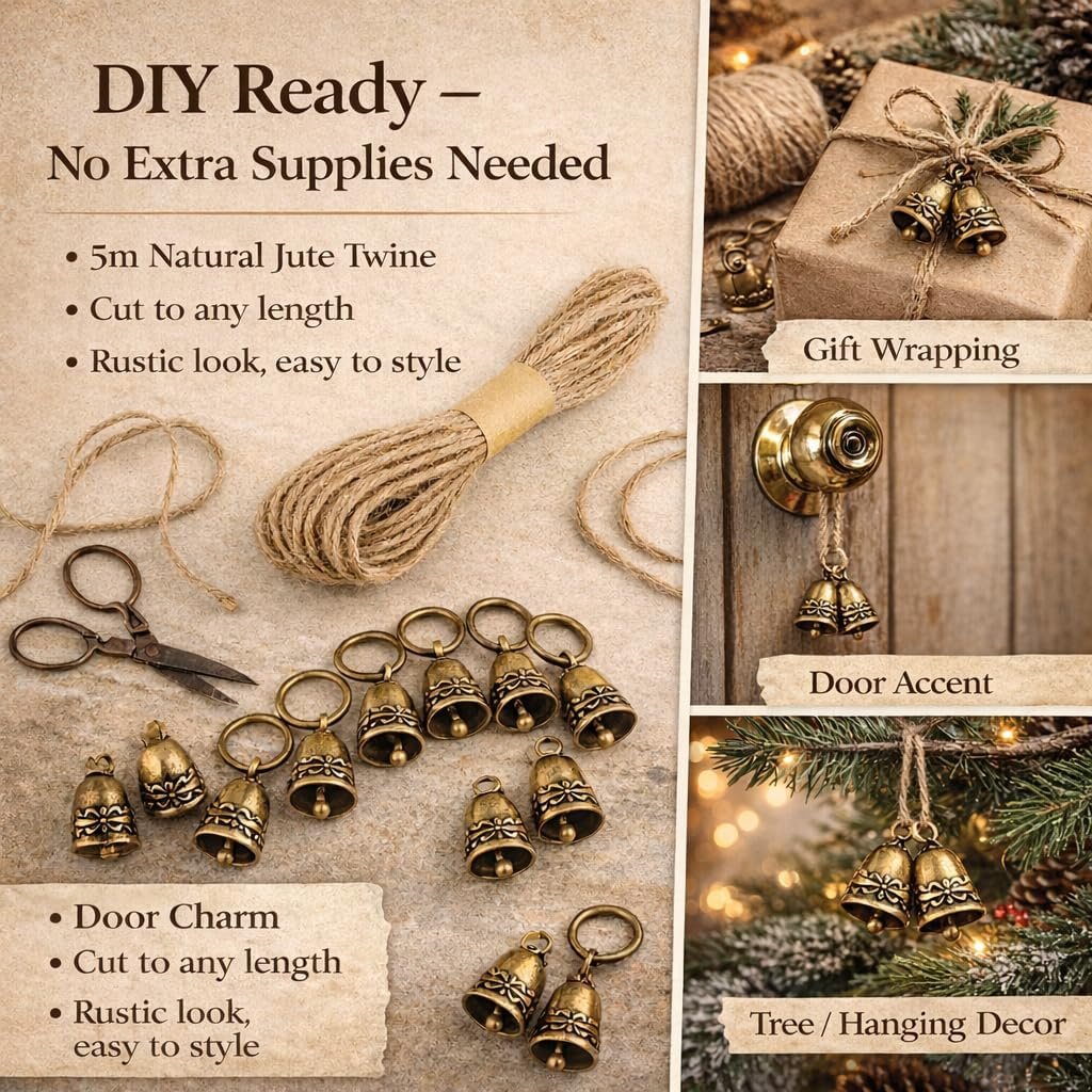 Wholesale 20pcs Handmade Small Pure Copper Bells for Crafts Wind Chimes Home Door Decoration Wedding Christmas Supplier Wholesale 20pcs Handmade Small Pure Copper Bells for Crafts Wind Chimes Home Door Decoration Wedding Christmas Supplier