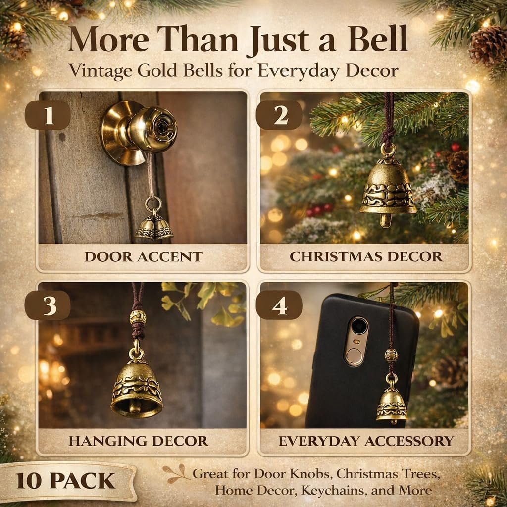 Wholesale 20pcs Handmade Small Pure Copper Bells for Crafts Wind Chimes Home Door Decoration Wedding Christmas Supplier Wholesale 20pcs Handmade Small Pure Copper Bells for Crafts Wind Chimes Home Door Decoration Wedding Christmas Supplier