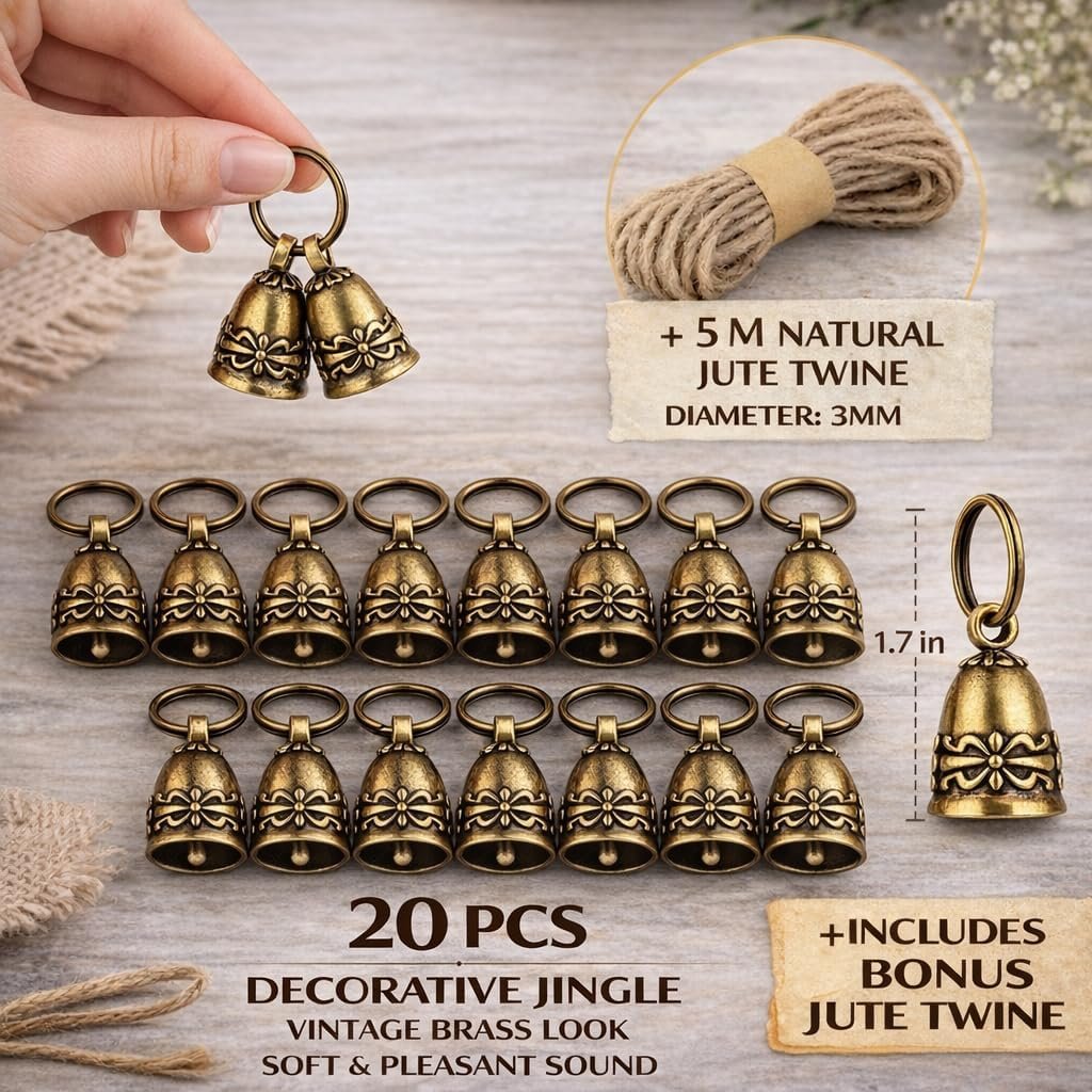Wholesale 20pcs Handmade Small Pure Copper Bells for Crafts Wind Chimes Home Door Decoration Wedding Christmas Supplier Wholesale 20pcs Handmade Small Pure Copper Bells for Crafts Wind Chimes Home Door Decoration Wedding Christmas Supplier