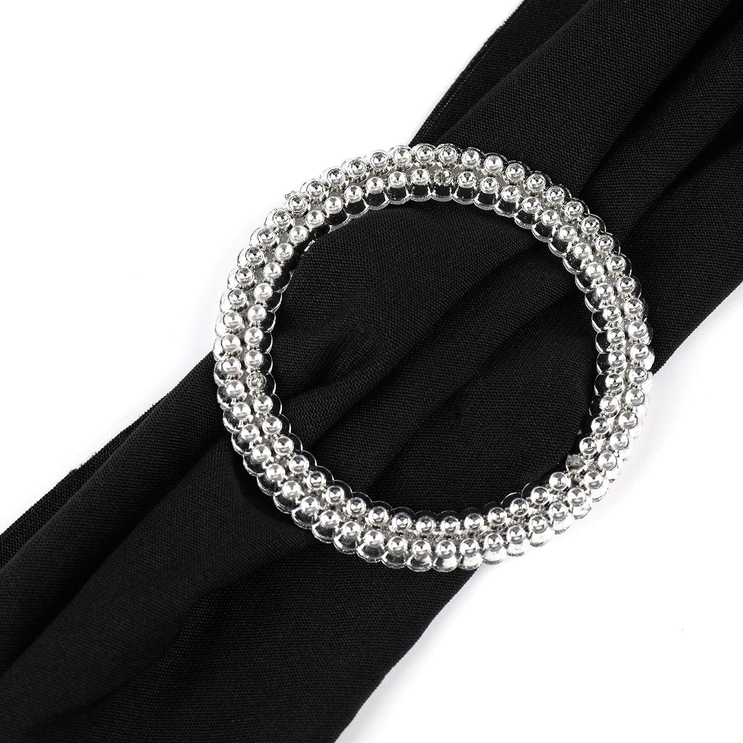 Wholesale 50 Pack Spandex Chair Sashes for Wedding Party Decoration Covers - Black Supplier Wholesale 50 Pack Spandex Chair Sashes for Wedding Party Decoration Covers - Black Supplier