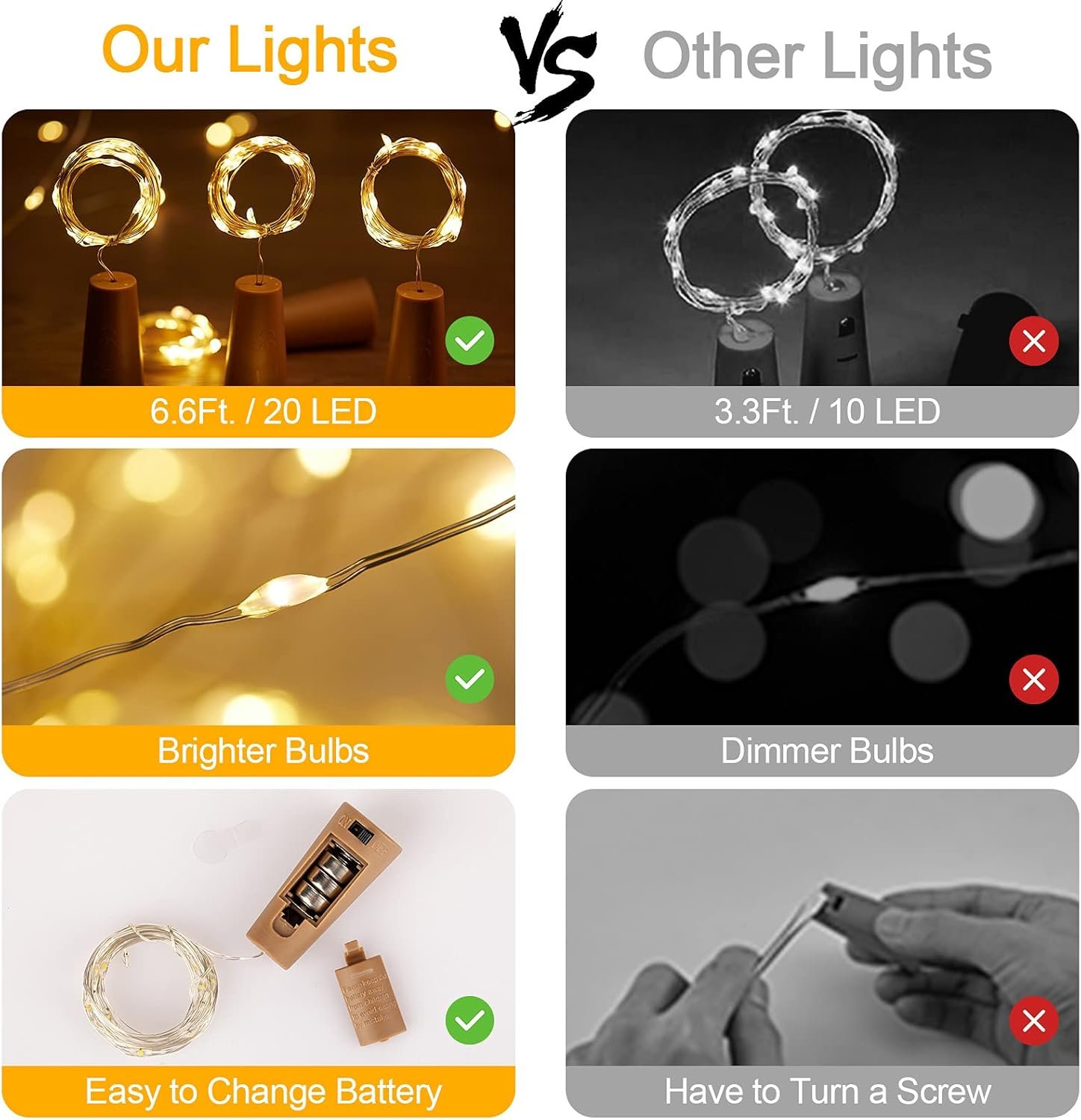 Wholesale Wine Bottle Lights with Cork 10 Pack 20 LED Waterproof Battery Operated Silver Wire Mini Fairy Lights for Liquor Bottles DIY Party Bar Christmas Wedding Décor Supplier