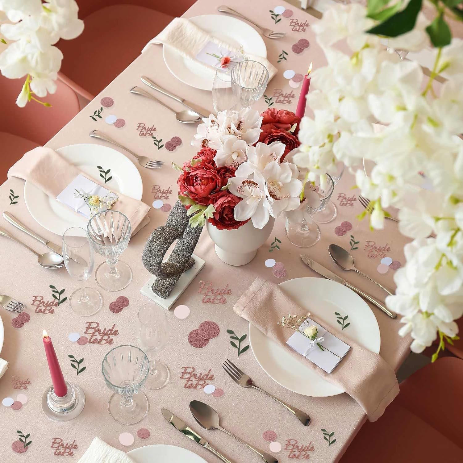 Wholesale Rose Gold Glitter Wedding Table Confetti Greenery Eucalyptus Bridal Shower Decorations Bride to Be Engagement Party Scatter 200Pcs Supplier Wholesale Rose Gold Glitter Wedding Table Confetti Greenery Eucalyptus Bridal Shower Decorations Bride to Be Engagement Party Scatter 200Pcs Supplier