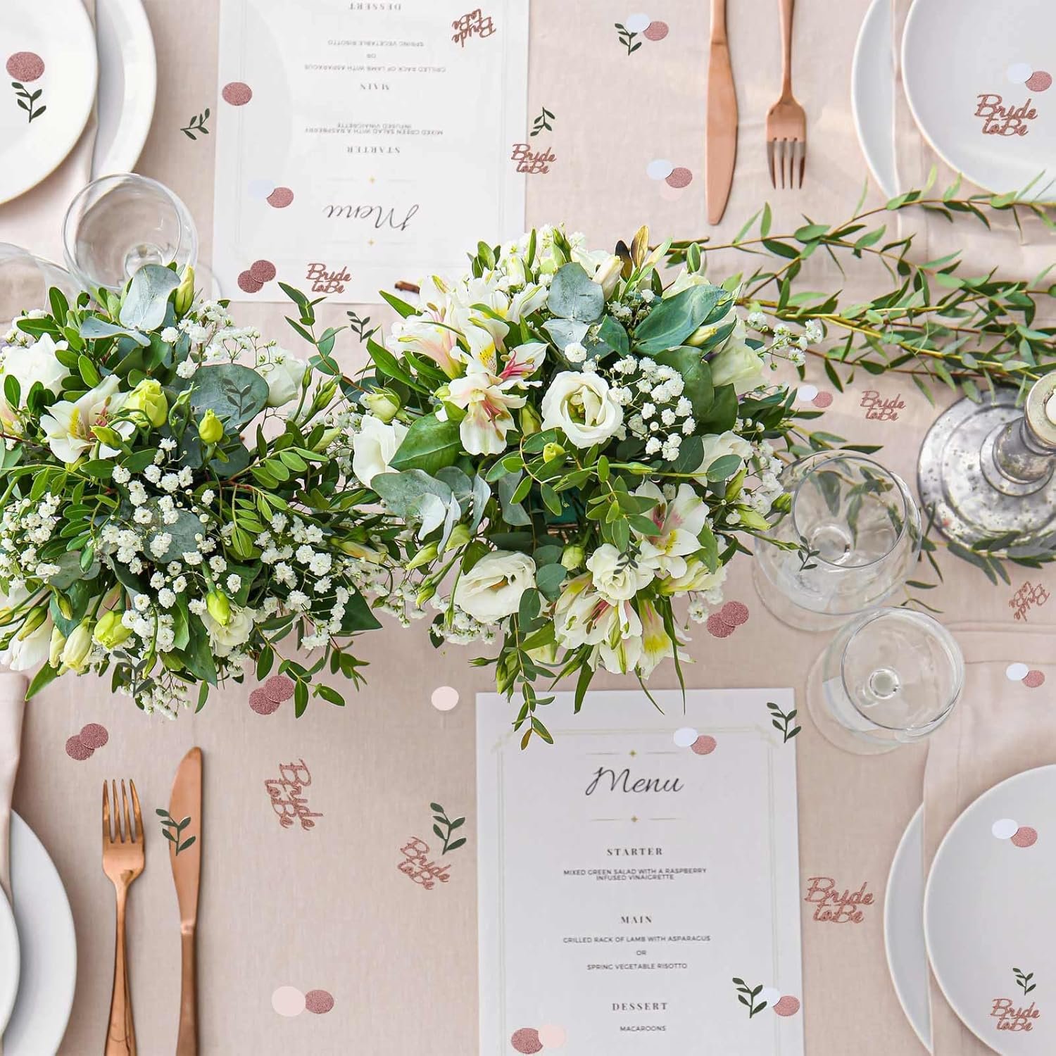 Wholesale Rose Gold Glitter Wedding Table Confetti Greenery Eucalyptus Bridal Shower Decorations Bride to Be Engagement Party Scatter 200Pcs Supplier Wholesale Rose Gold Glitter Wedding Table Confetti Greenery Eucalyptus Bridal Shower Decorations Bride to Be Engagement Party Scatter 200Pcs Supplier