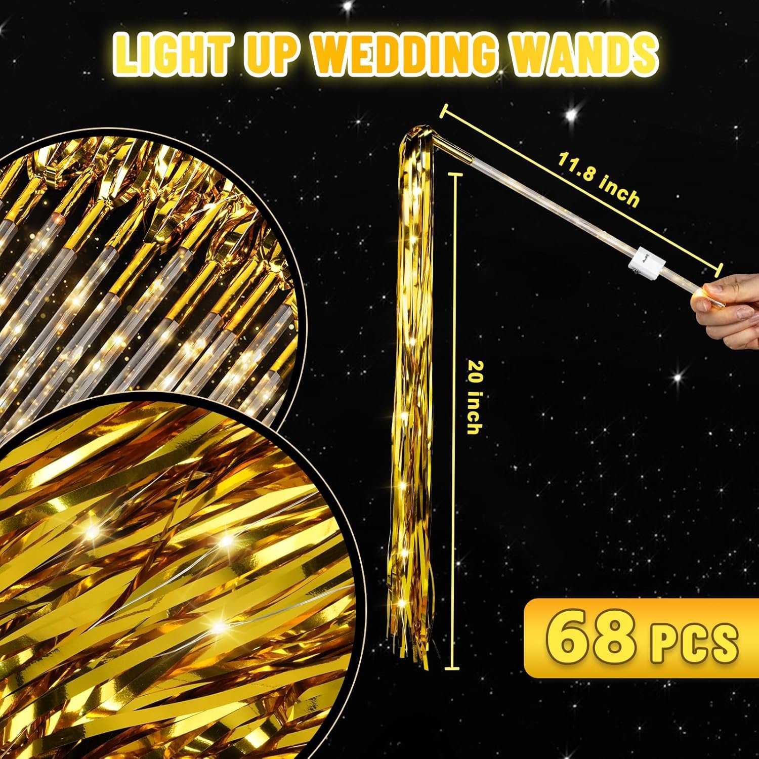 Wholesale Light Up Wedding Wands Send Off Ideas Celebration Party Favors Light Sticks for Baby Shower Birthday Christmas Supplier