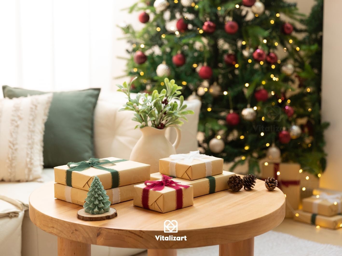 Wholesale Handmade Chiffon Silk Ribbon Fringe Green & Cream 1.5