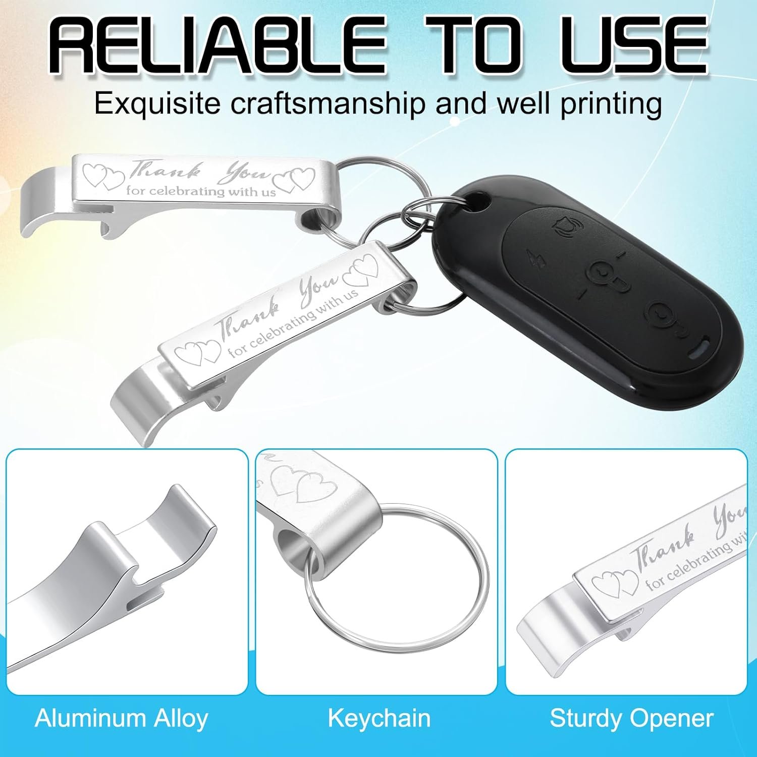 Wholesale 100 Pcs Personalized Aluminum Bottle Opener Keychain Bulk Thank You Wedding Favors Engraved Gifts for Guests Birthday Party Graduation Souvenirs Silver Supplier Wholesale 100 Pcs Personalized Aluminum Bottle Opener Keychain Bulk Thank You Wedding Favors Engraved Gifts for Guests Birthday Party Graduation Souvenirs Silver Supplier