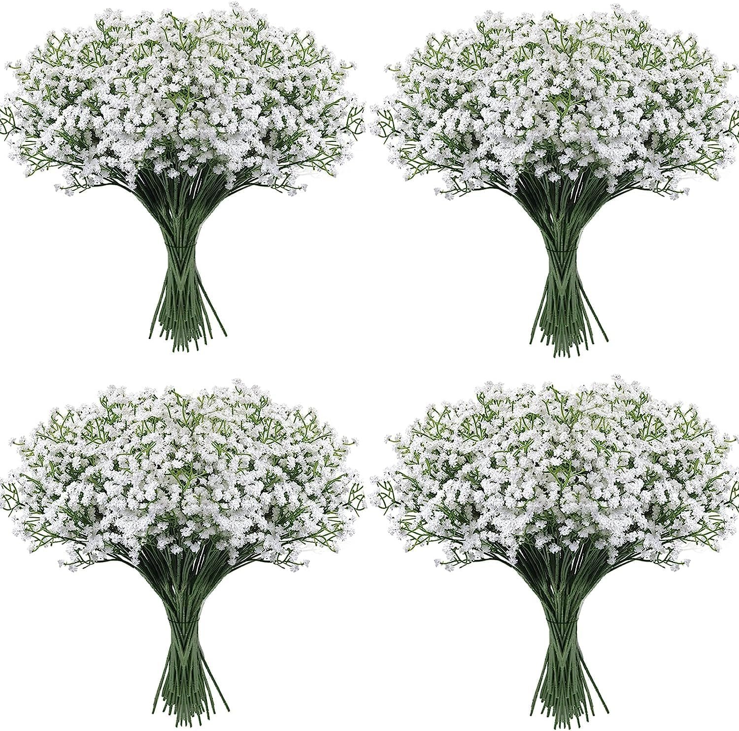 Babys Breath Artificial Flowers,30 Pcs Gypsophila Real Touch Flowers for Wedding Party Home Garden Decoration