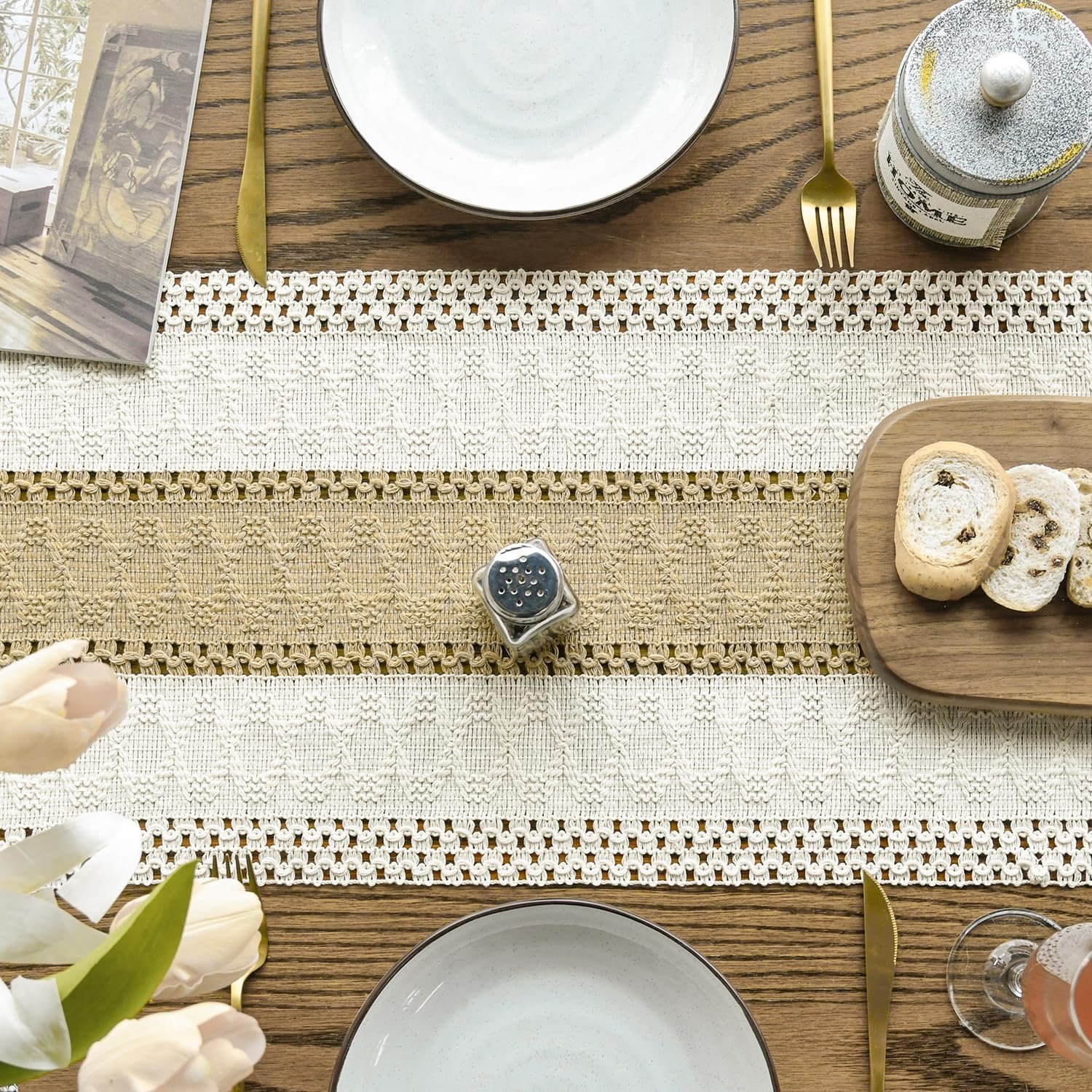 Wholesale Burlap Brown Farmhouse Rustic Table Runner Seasonal Holiday Hollow Kitchen Dining Decoration Home Party 12x72 Inch Supplier