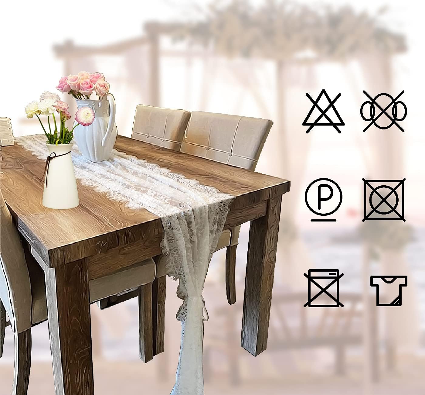 Wholesale 3 Pcs White Lace Embroidered Boho Table Runners 14 x 120 Inch for Wedding Party Bridal Shower Vintage Rustic Decorations Supplier Wholesale 3 Pcs White Lace Embroidered Boho Table Runners 14 x 120 Inch for Wedding Party Bridal Shower Vintage Rustic Decorations Supplier