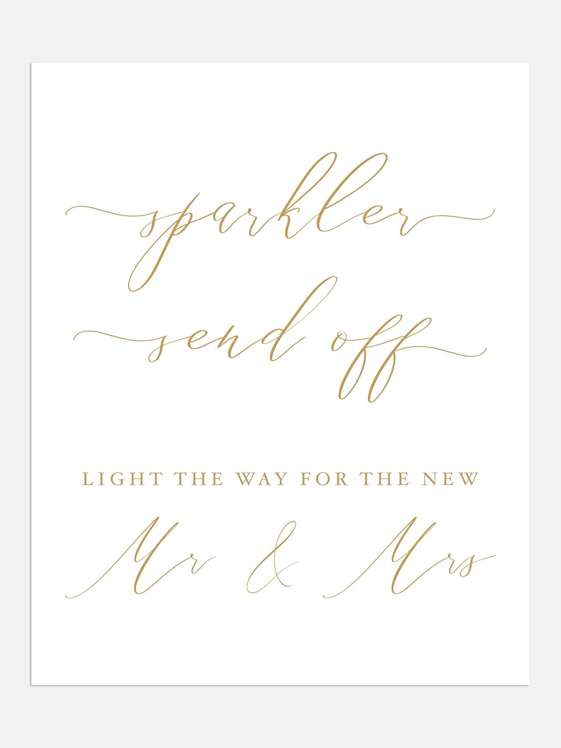 Wholesale Sparkler Send Off Sign White with Gold Lettering Thick Linen Cardstock Wedding Reception Decoration Elegant Minimalist Style Supplier Wholesale Sparkler Send Off Sign White with Gold Lettering Thick Linen Cardstock Wedding Reception Decoration Elegant Minimalist Style Supplier