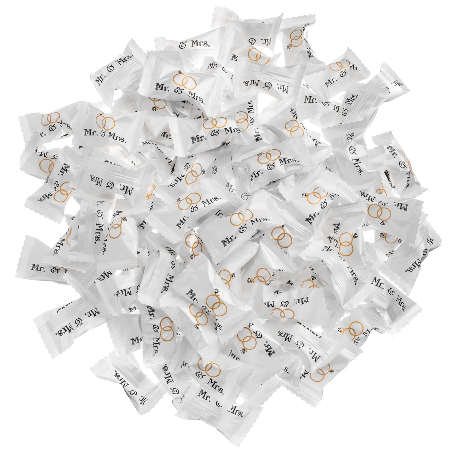 Wholesale Mr. and Mrs. Buttermints 13 oz Bag Approximately 100 Individually Wrapped Mints Wedding Favors Supplier Wholesale Mr. and Mrs. Buttermints 13 oz Bag Approximately 100 Individually Wrapped Mints Wedding Favors Supplier