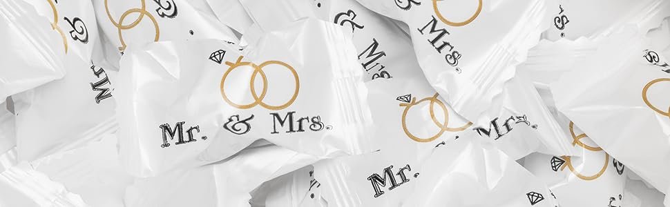 Wholesale Mr. and Mrs. Buttermints 13 oz Bag Approximately 100 Individually Wrapped Mints Wedding Favors Supplier Wholesale Mr. and Mrs. Buttermints 13 oz Bag Approximately 100 Individually Wrapped Mints Wedding Favors Supplier