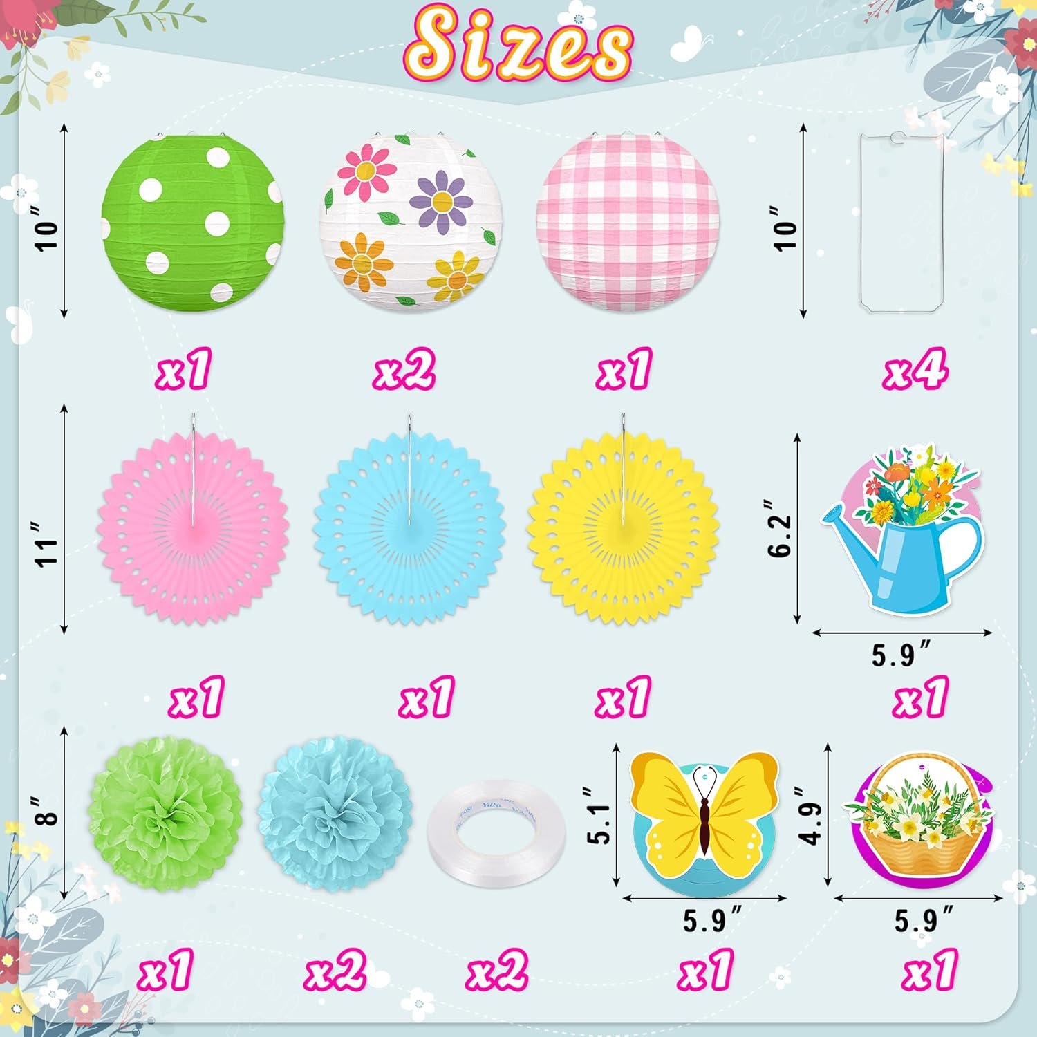 Wholesale 13PCS Spring Decor Paper Lanterns Fans Pom Poms Hanging Swirls Party Decorations for Home Office Classroom Birthday Outdoor Indoor Supplier Wholesale 13PCS Spring Decor Paper Lanterns Fans Pom Poms Hanging Swirls Party Decorations for Home Office Classroom Birthday Outdoor Indoor Supplier