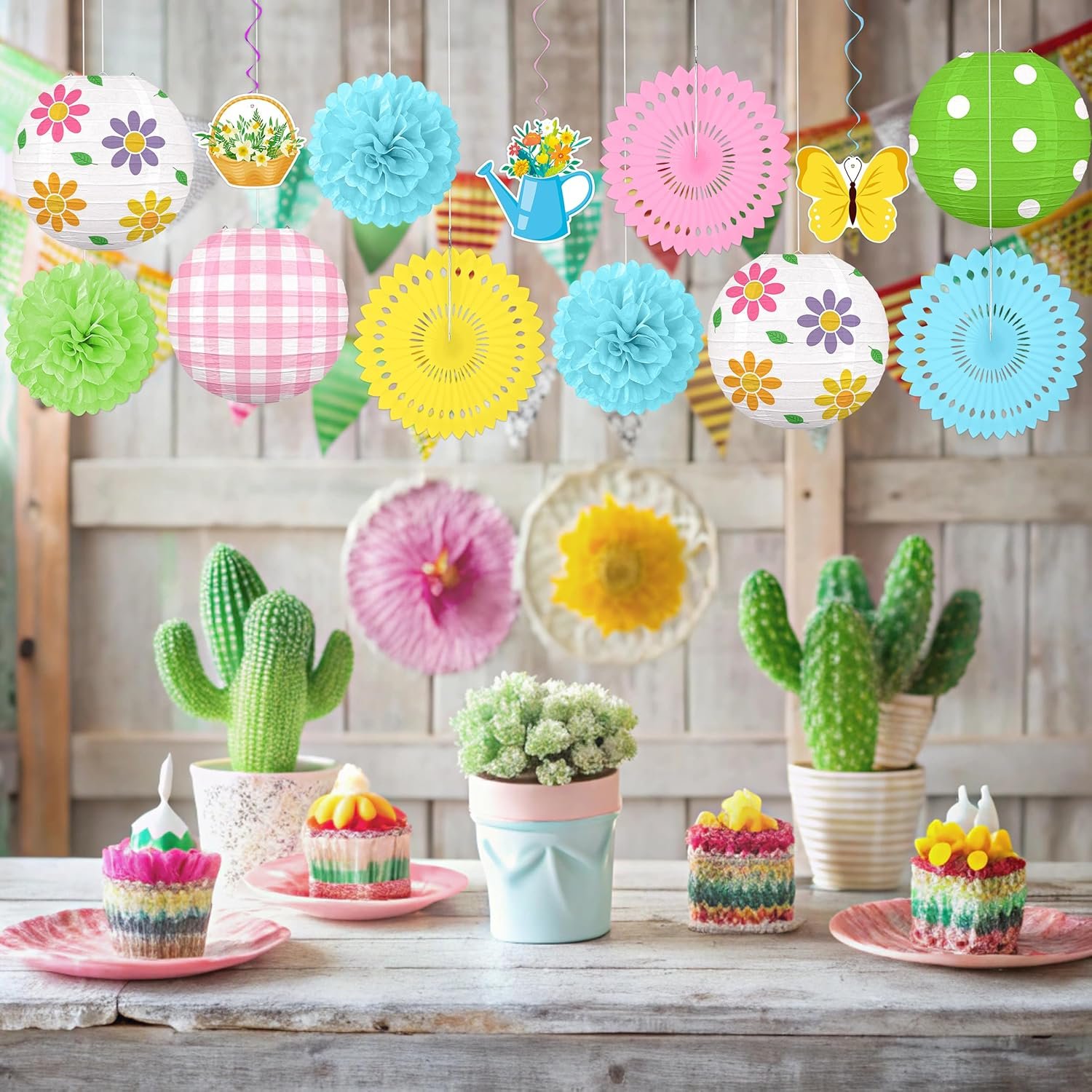 Wholesale 13PCS Spring Decor Paper Lanterns Fans Pom Poms Hanging Swirls Party Decorations for Home Office Classroom Birthday Outdoor Indoor Supplier Wholesale 13PCS Spring Decor Paper Lanterns Fans Pom Poms Hanging Swirls Party Decorations for Home Office Classroom Birthday Outdoor Indoor Supplier